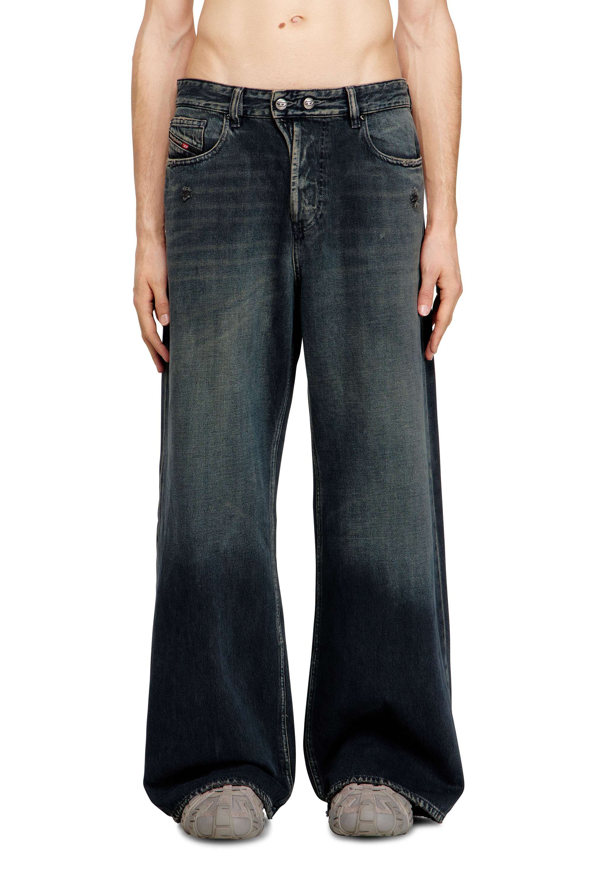 Diesel - Female's Relaxed Jeans 1996 D-Sire 09N67, ダークブルー - 4