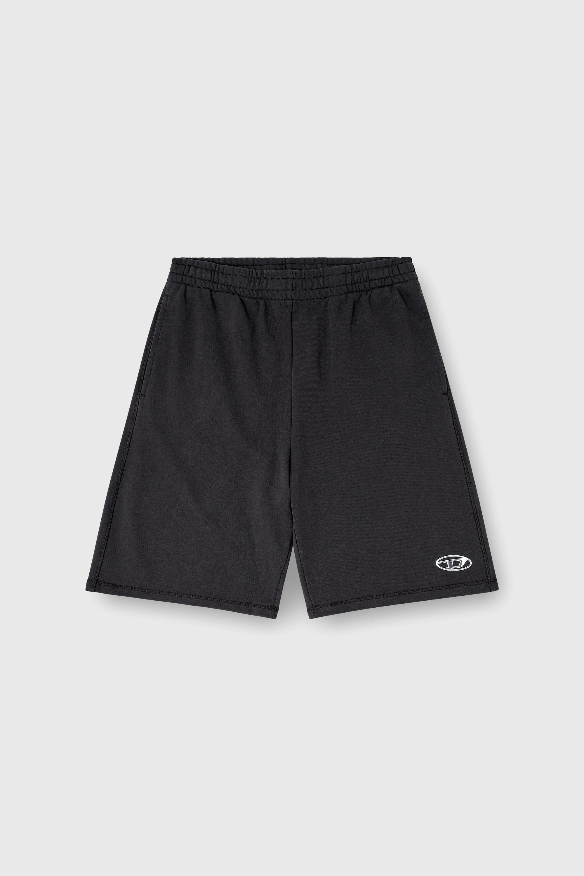 Diesel - P-MARSHY-IOD, Male's スウェットショートパンツ in ブラック - 2