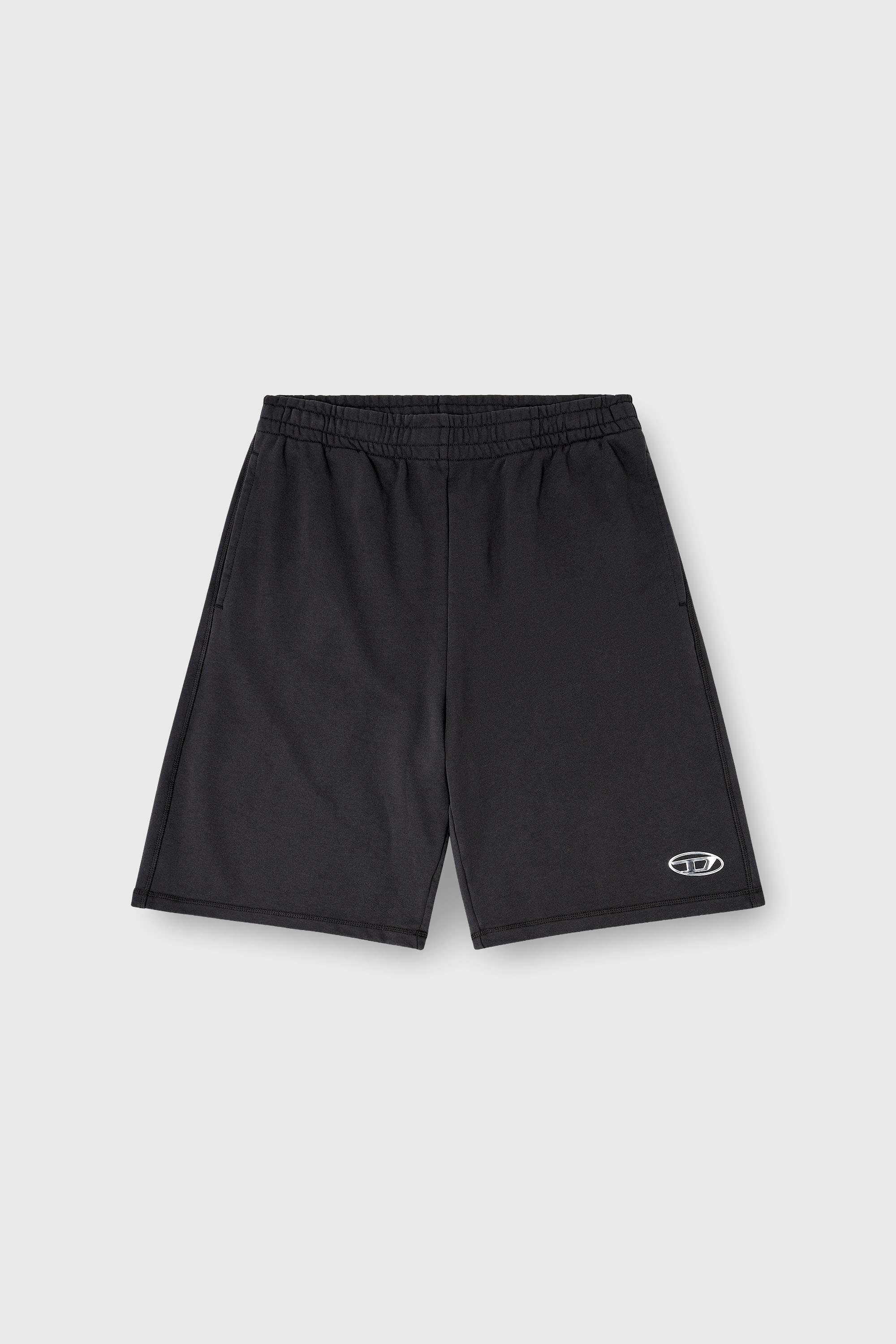 Diesel - P-MARSHY-IOD, Male's スウェットショートパンツ in ブラック - 2