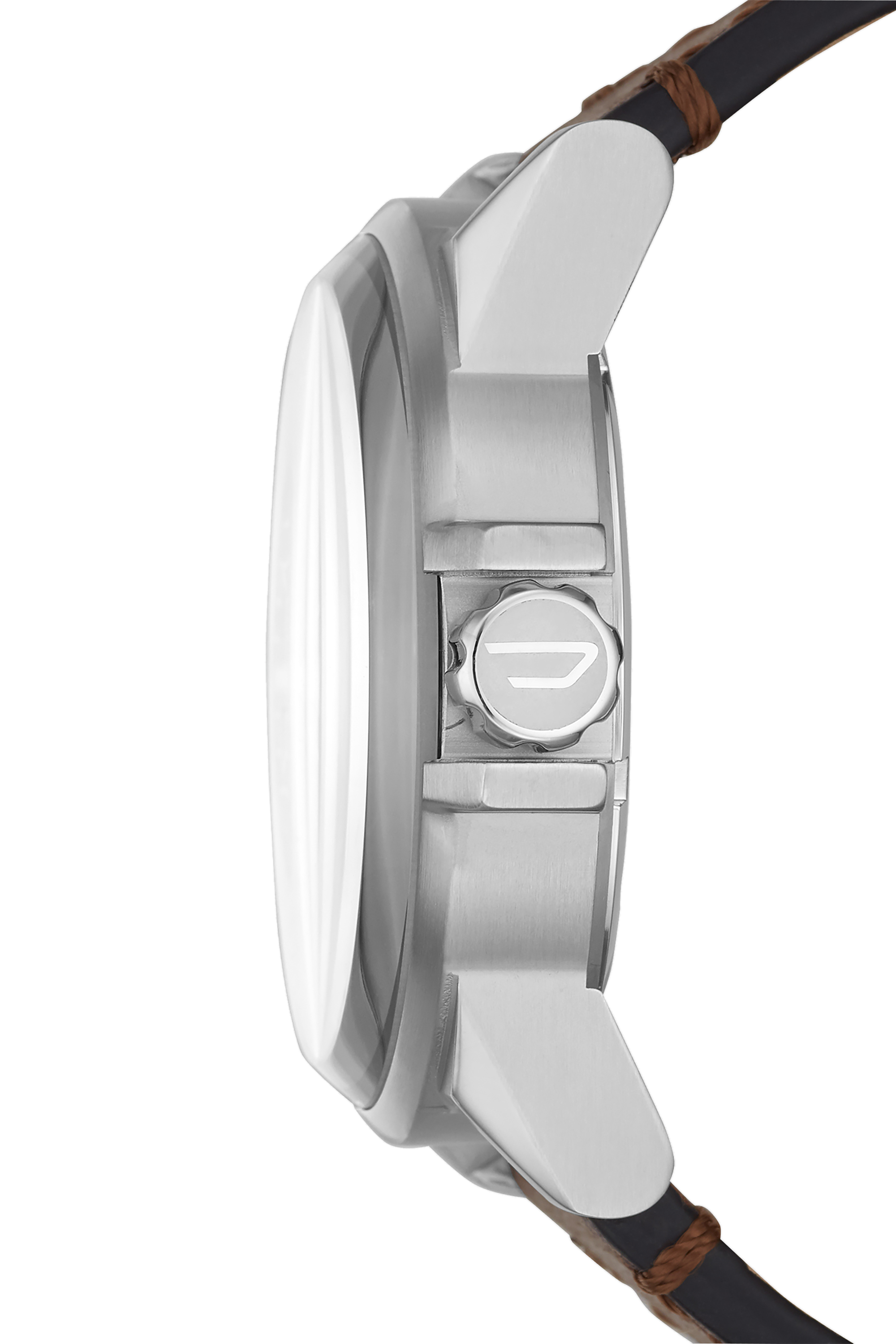 Diesel - DZ1910, Male's D-48 Three-Hand Brown Leather Watch in ブラウン - 3