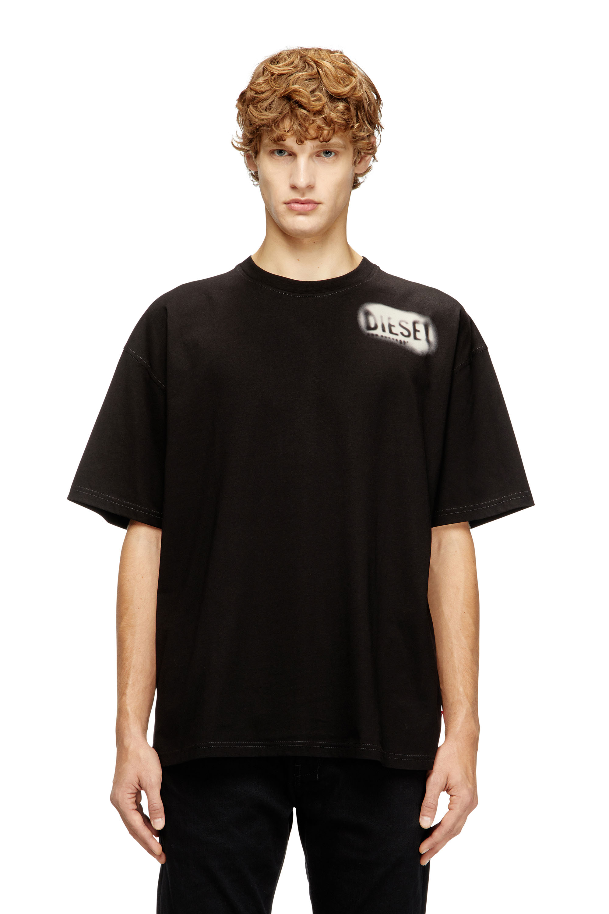 Diesel - T-BOXT-V2, Male's Tシャツ in ブラック - 1