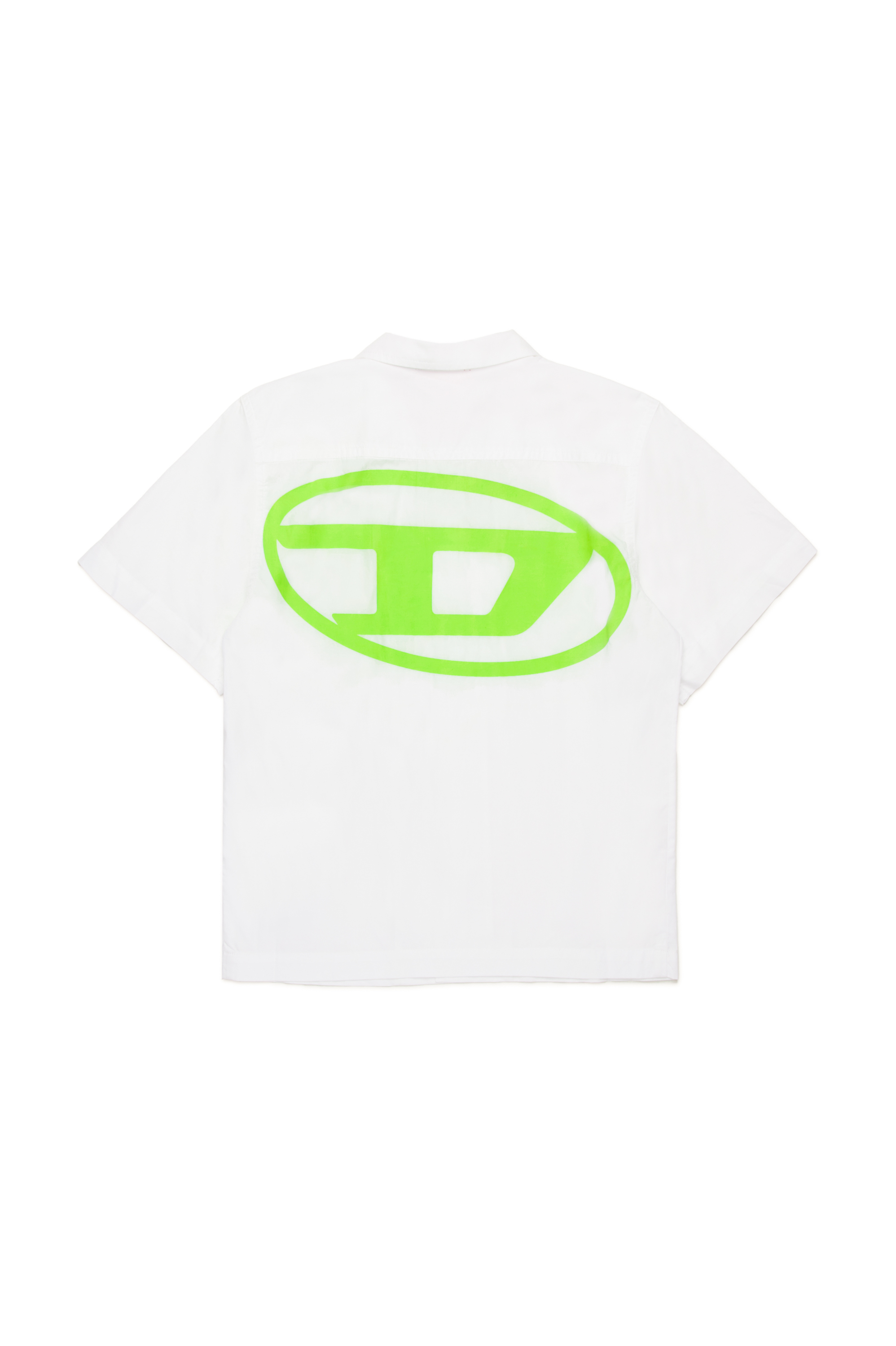 Diesel - MCPOLLY, Male's Short-sleeve shirt with Oval D print in ホワイト - 2