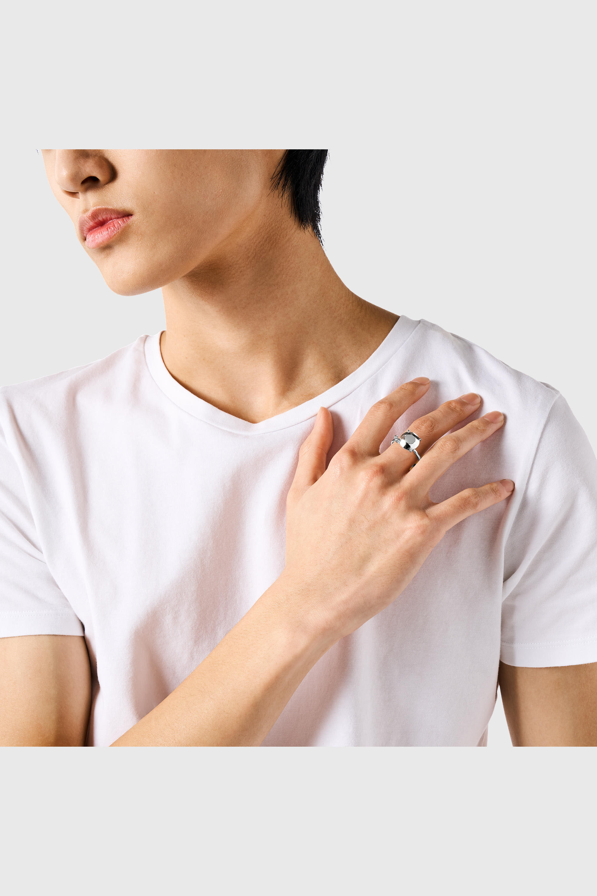 Diesel - DL1353040 STERLING SILVER JEWEL, Unisex's リング in シルバー - 4