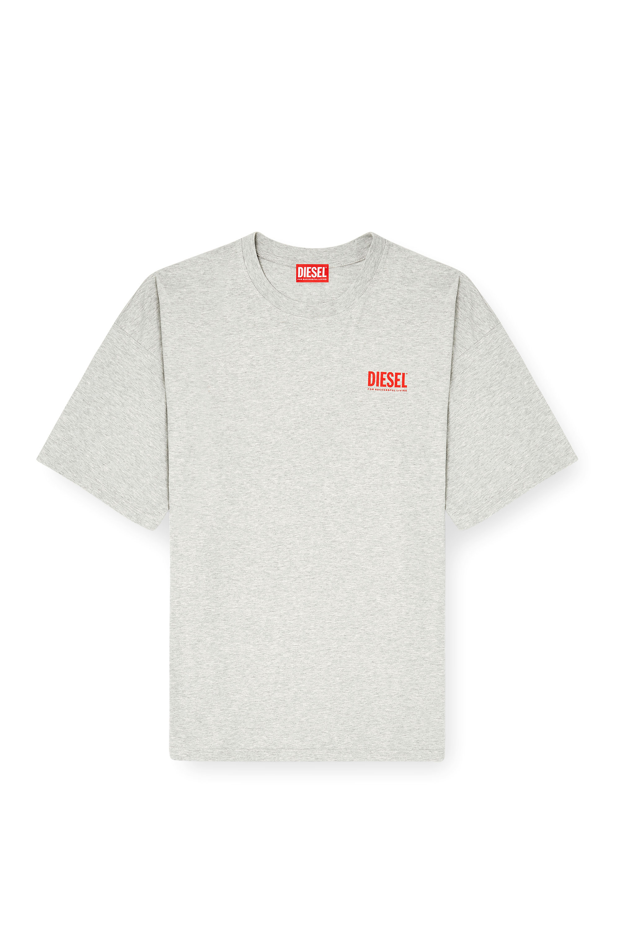 Diesel - T-BOXT-BISK, Male's Tシャツ in ライトグレー - 2
