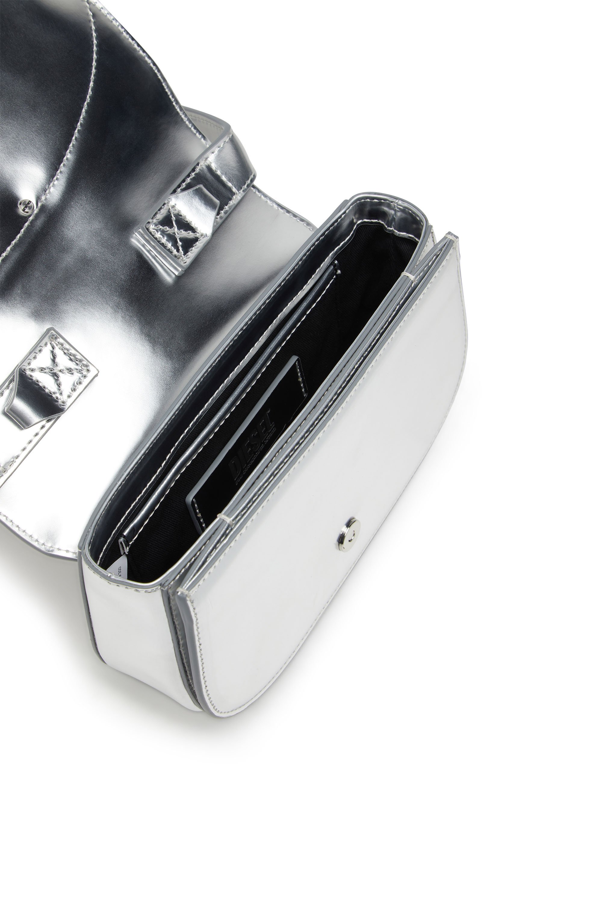 Diesel - 1DR, Female's カウレザーショルダーバッグ in シルバー - 5