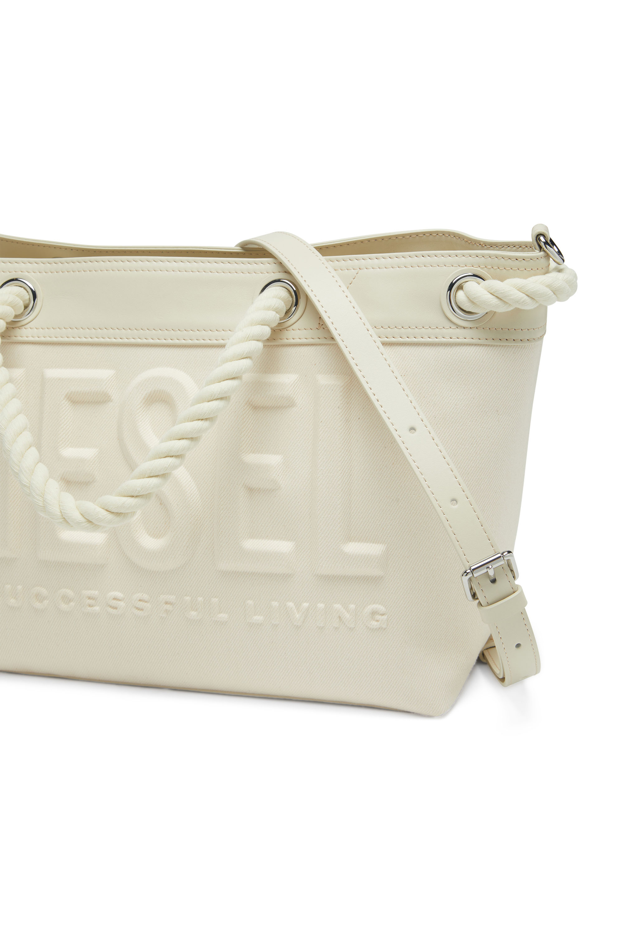 Diesel - ROPE TOTE M, ホワイト - Image 4