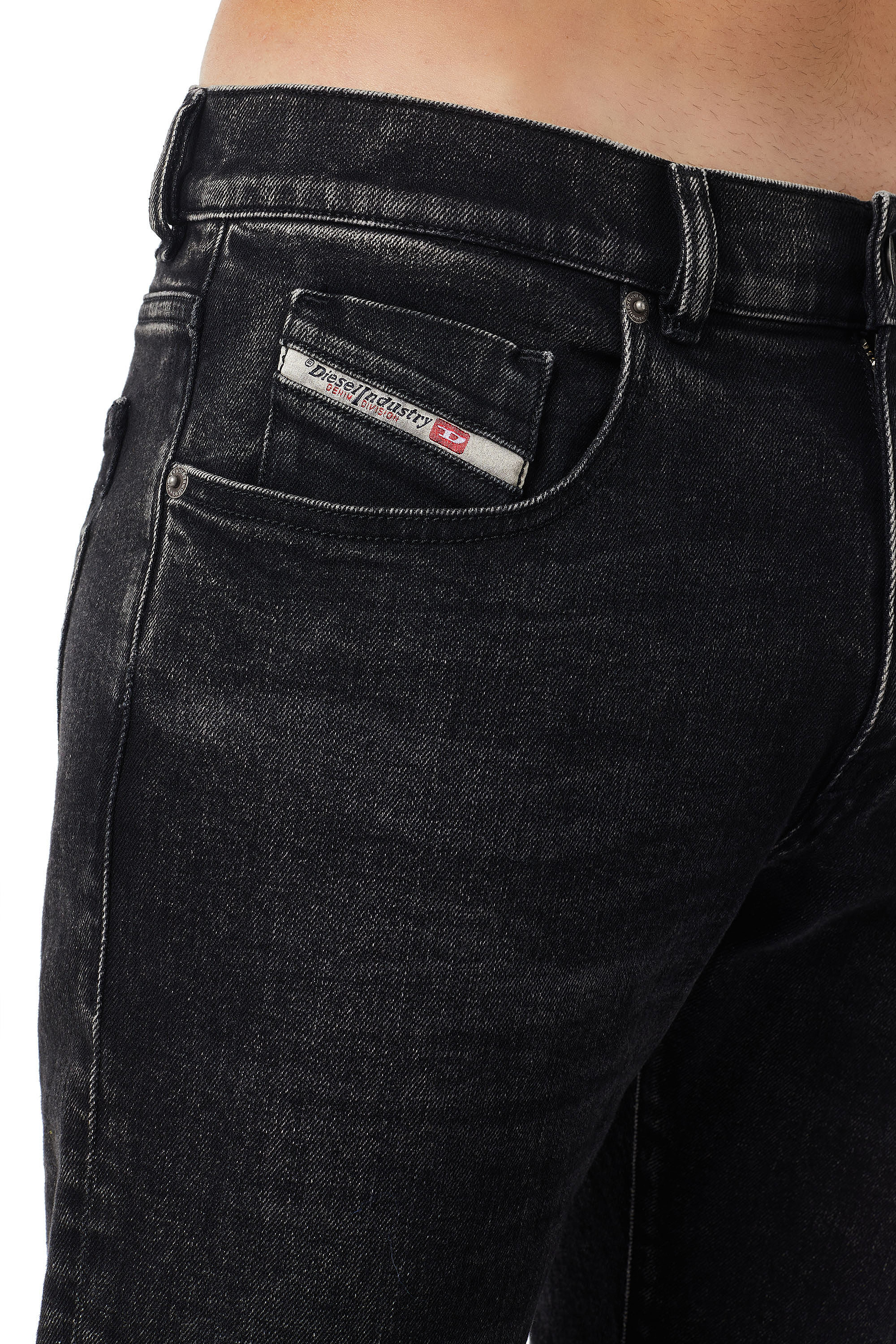 Diesel - Slim Jeans 2019 D-Strukt 09B83, ブラック/ダークグレー - Image 5