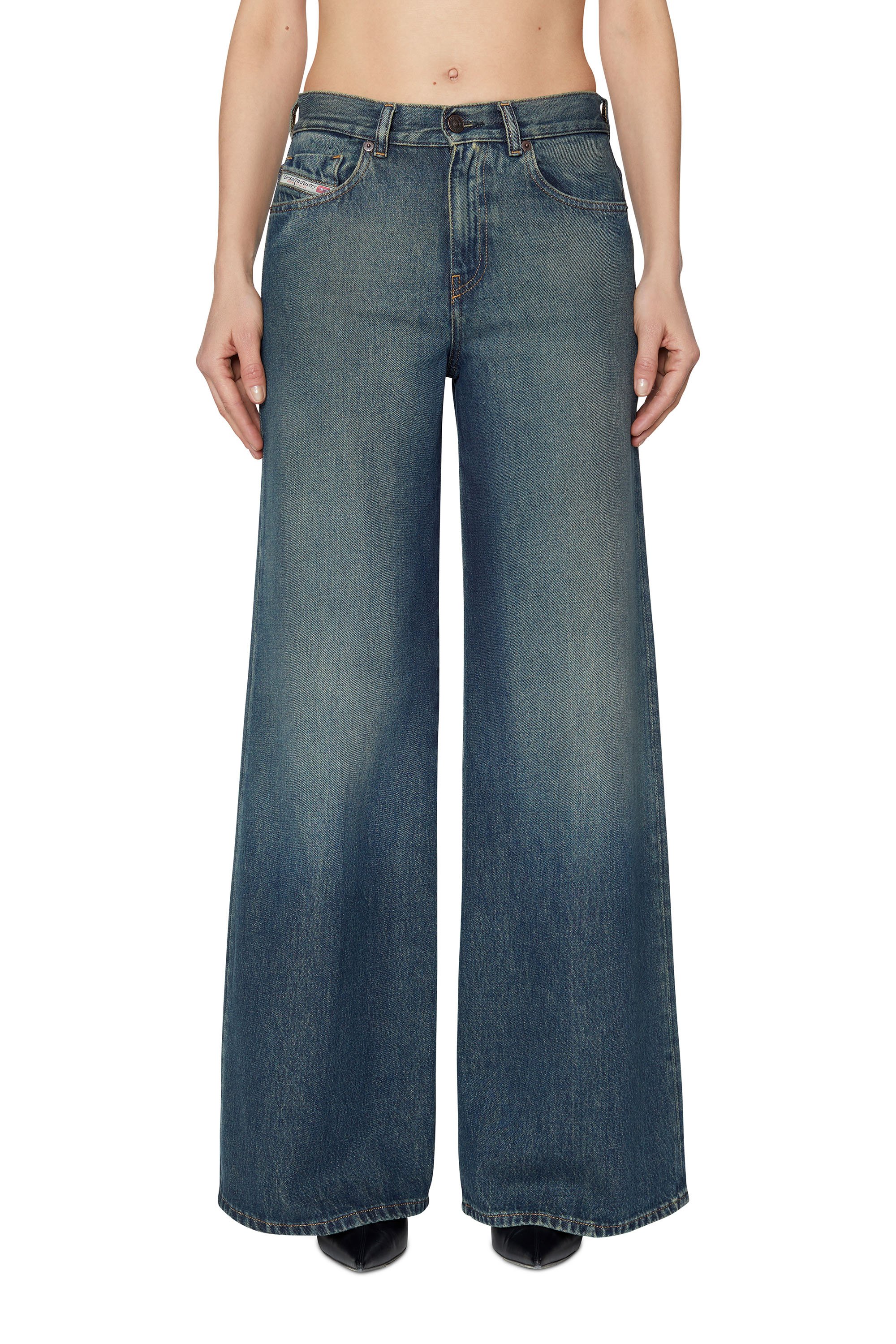1978 09C04 Bootcut and Flare Jeans, ダークブルー - Jeans