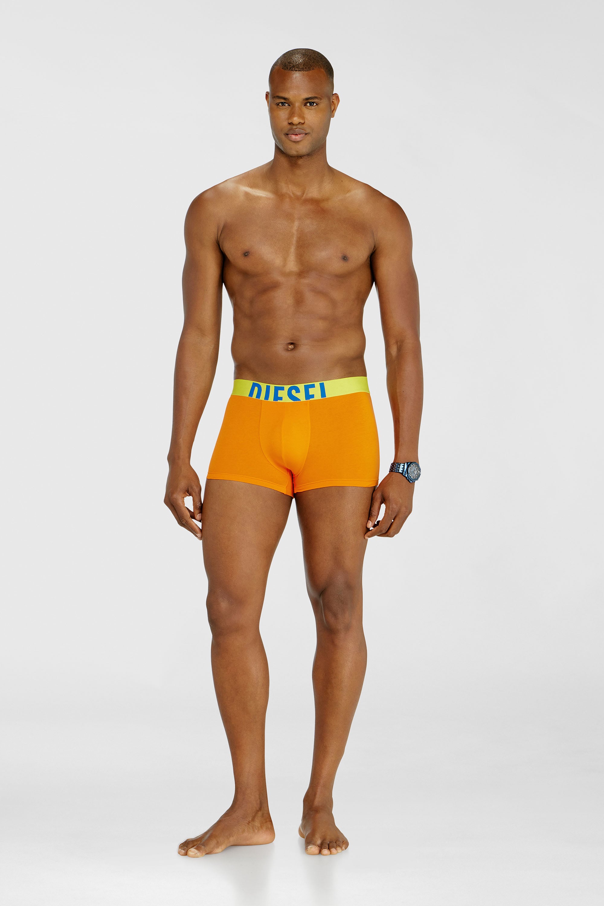 Diesel - DAMIEN-D-POP-3PACK-40, Male's ボクサーパンツ 3枚パック in オレンジ/イエロー - 2