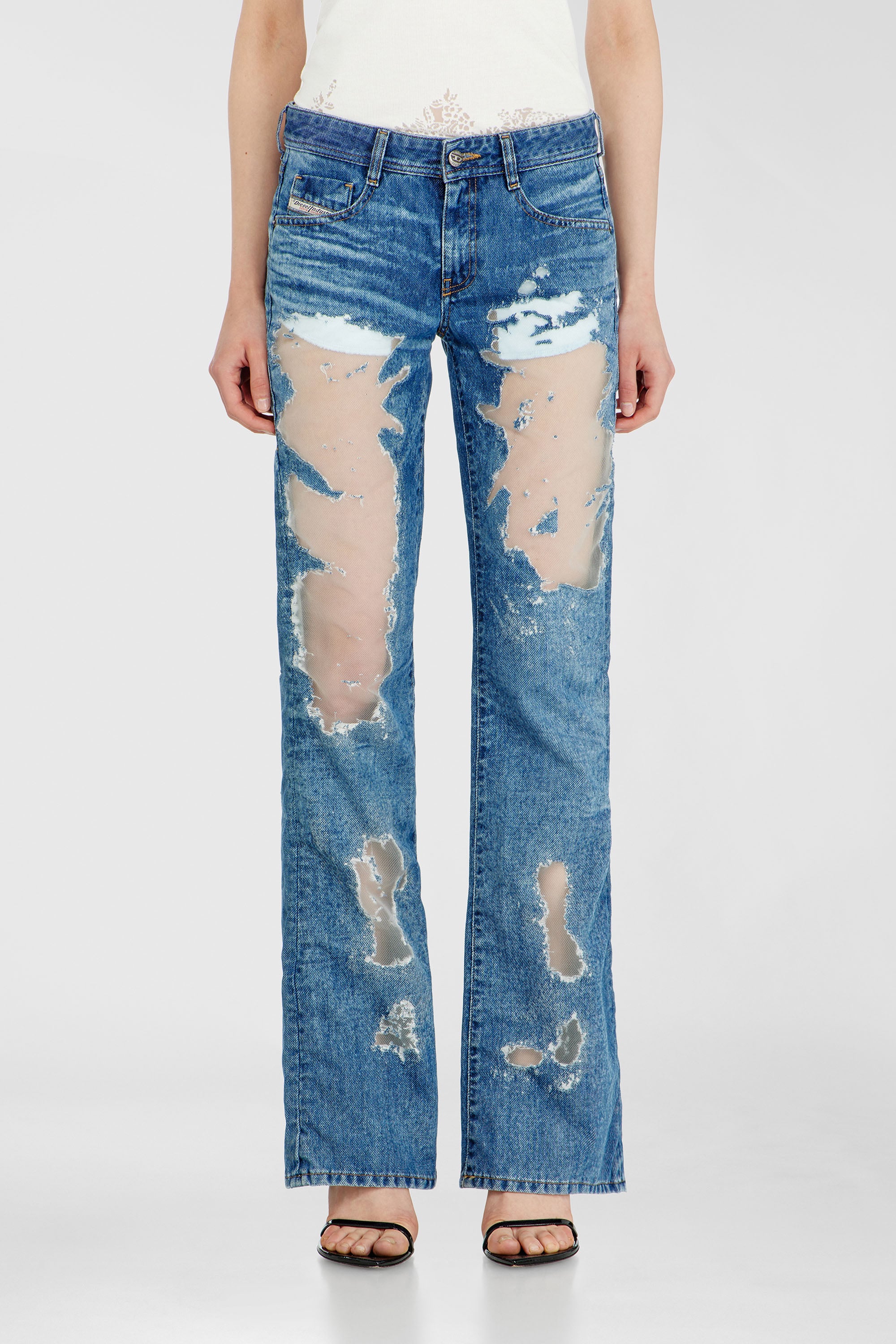 Diesel - Female's Bootcut Jeans 1969 D-Ebbey 068ZH, ミディアムブルー - 1