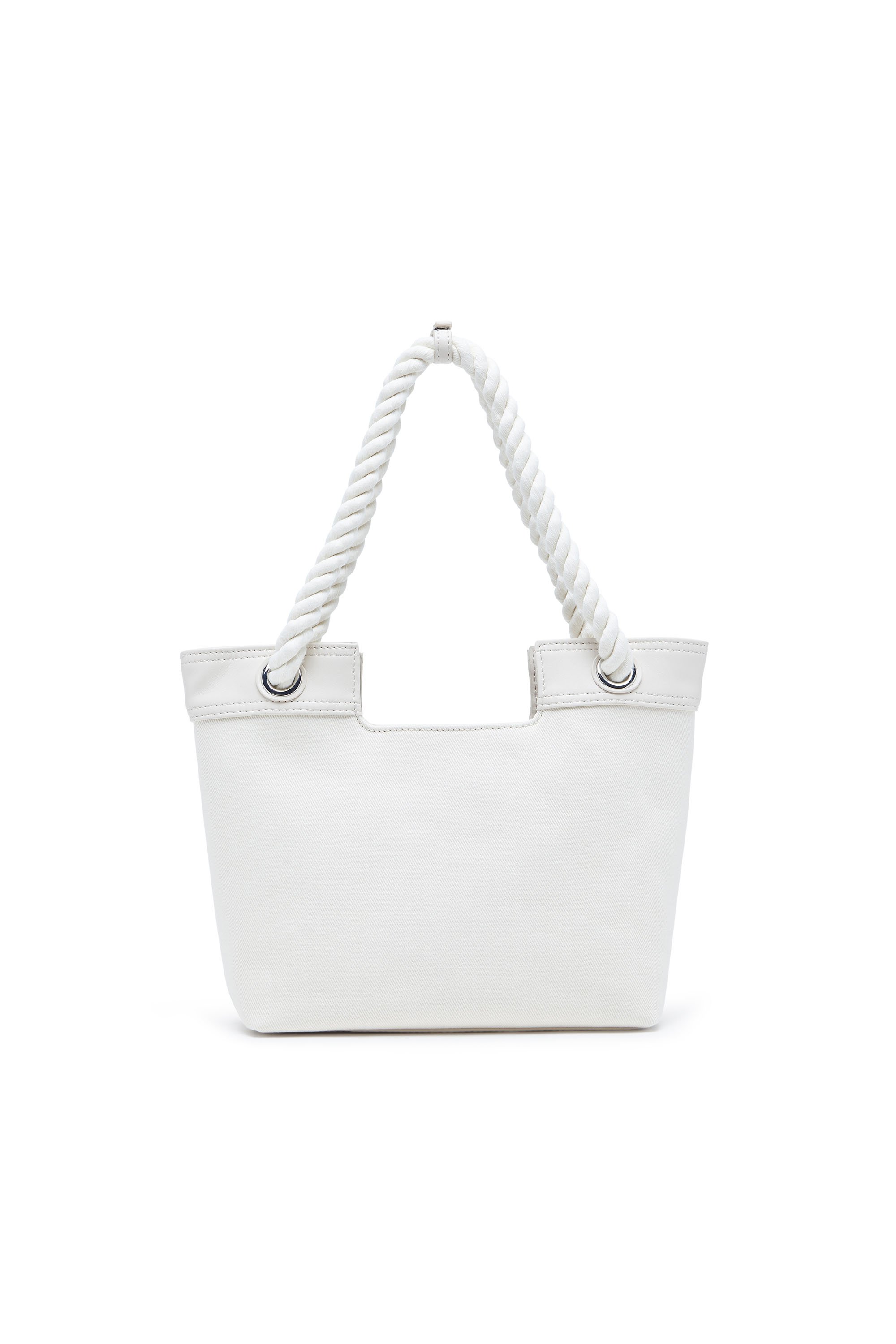 Diesel - DSL 3D SHOPPER XS, Female's Dsl 3D-Small shopping bag in Cordura fabric in ホワイト - 2