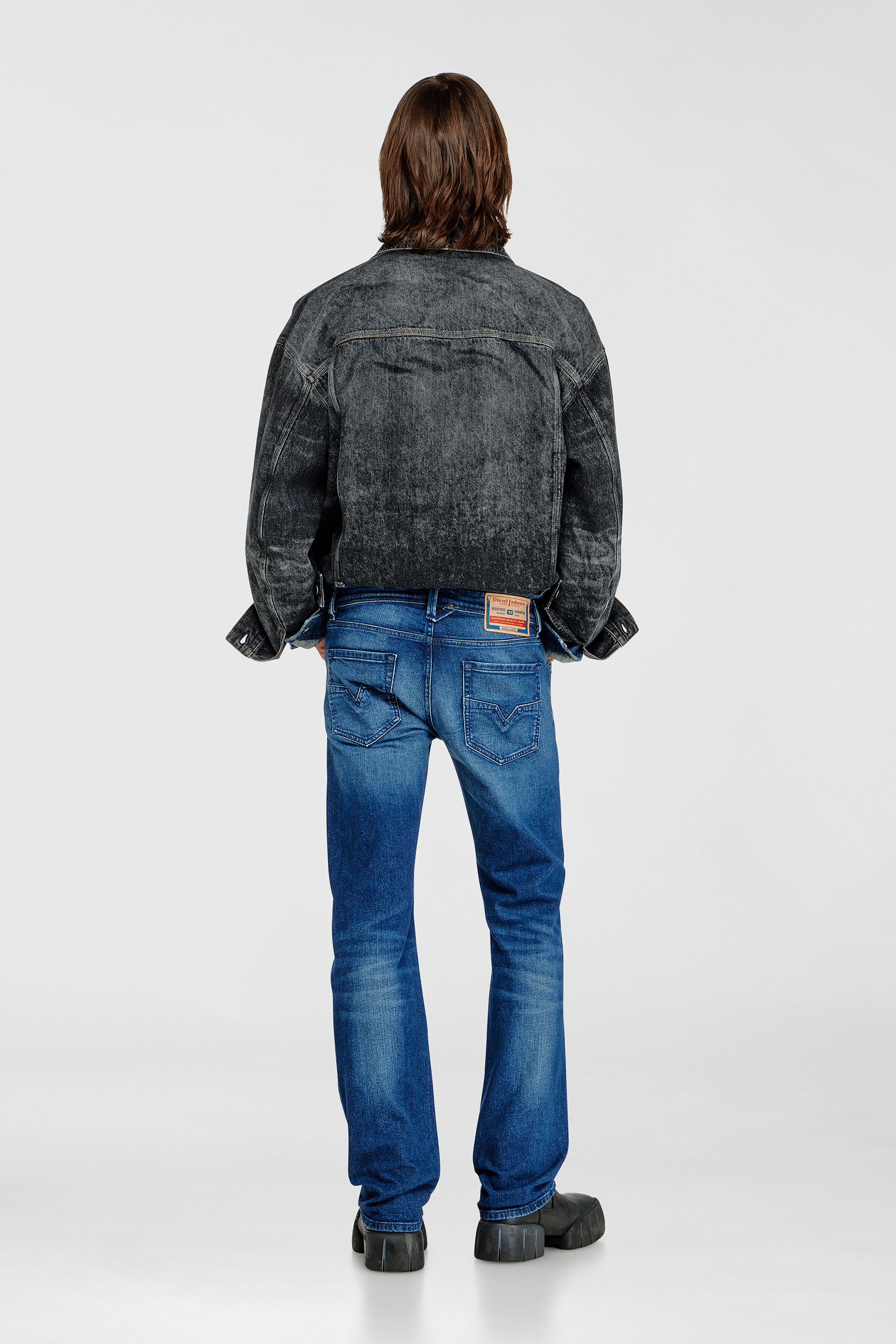 Diesel - Male's Regular Jeans 1985 Larkee 09L51, ダークブルー - 4