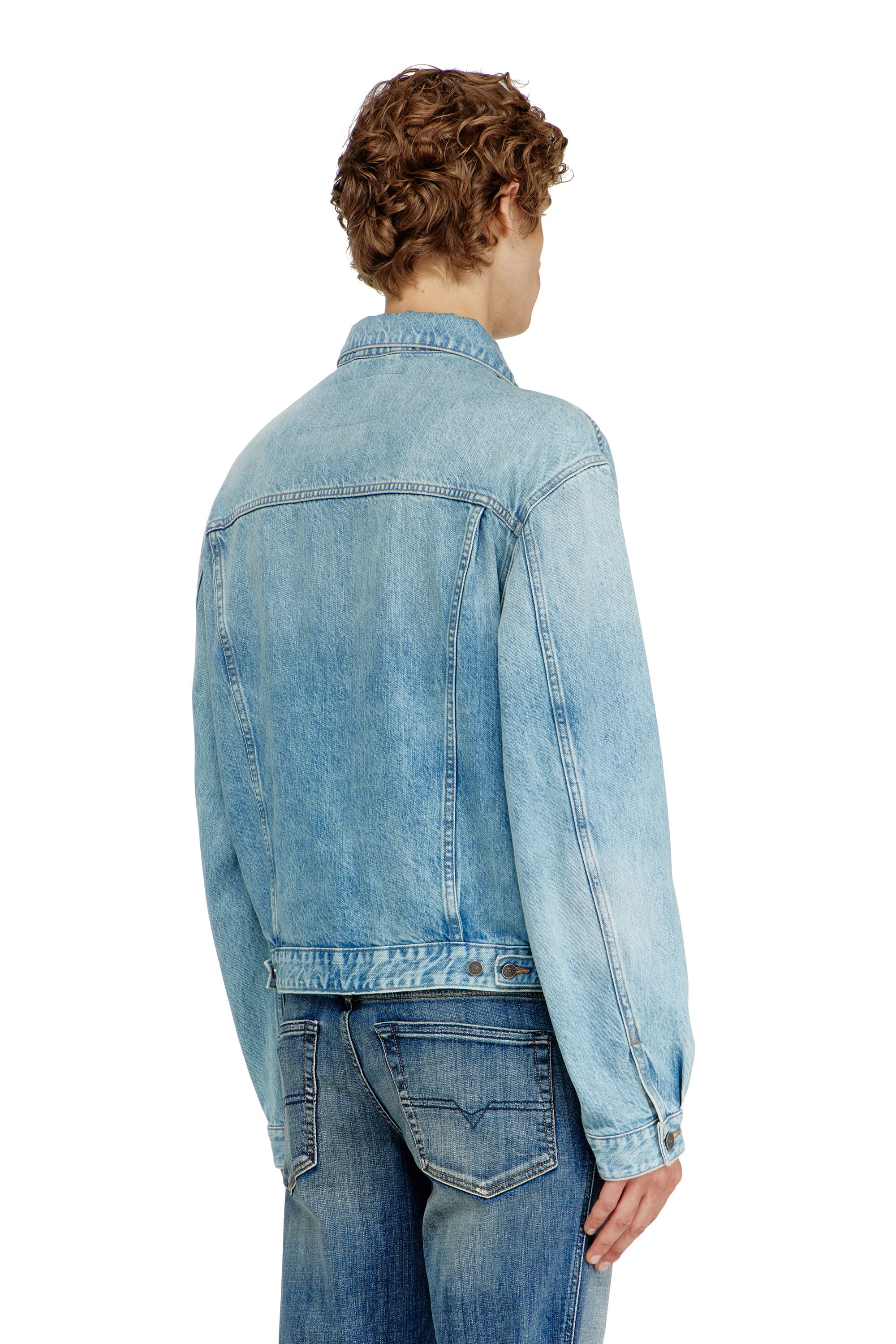 Diesel - D-RANGER, Unisex's デニムジャケット in ライトブルー - 5
