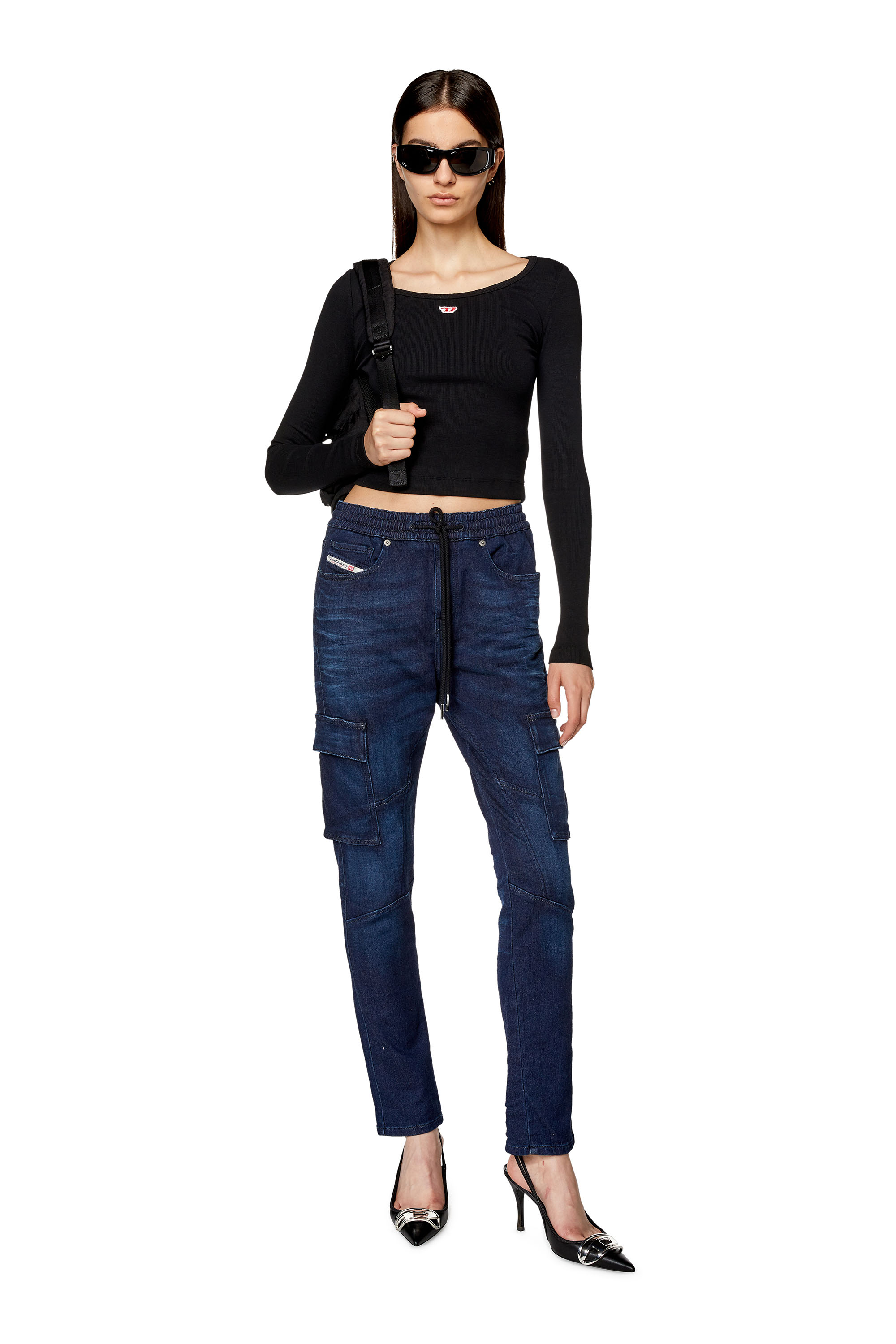 Diesel - Slim 2051 D-Ursy Track Denim 068FI, ダークブルー - Image 4