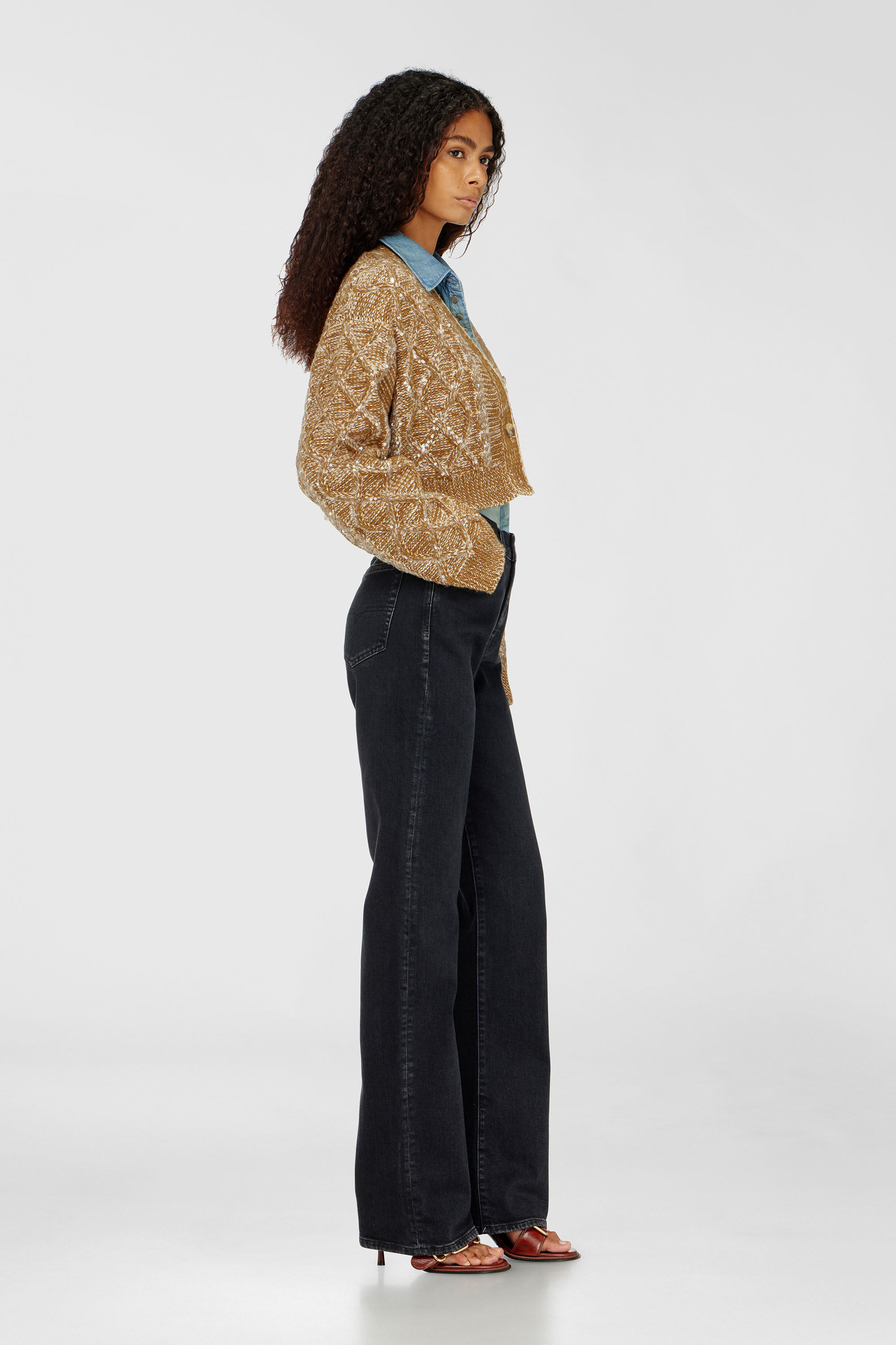 Diesel - Female's Regular Jeans 1971 D-Sent 09N89, ブラック/ダークグレー - 2