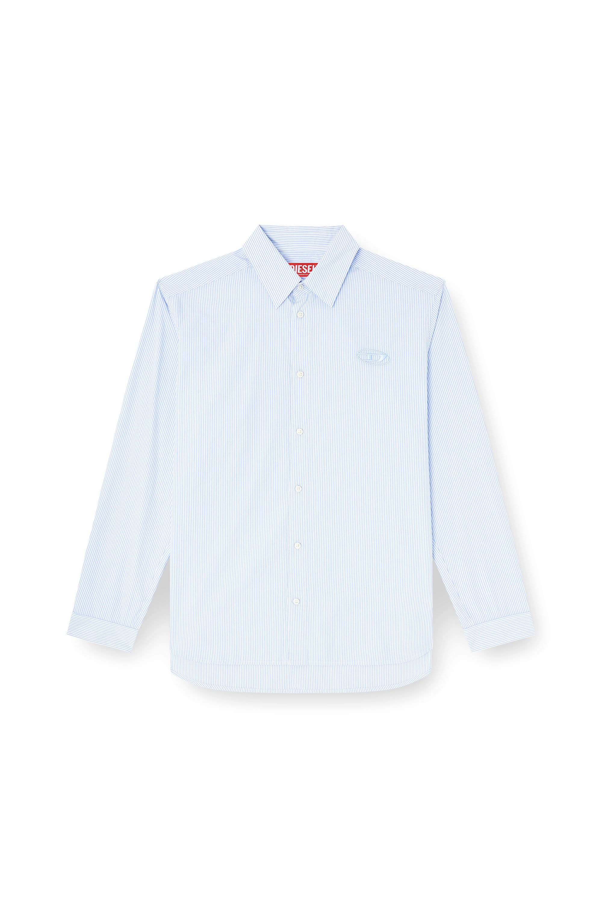 Diesel - S-SIMPLY-BKBZ, Male's シャツ in ブルー/ホワイト - 3