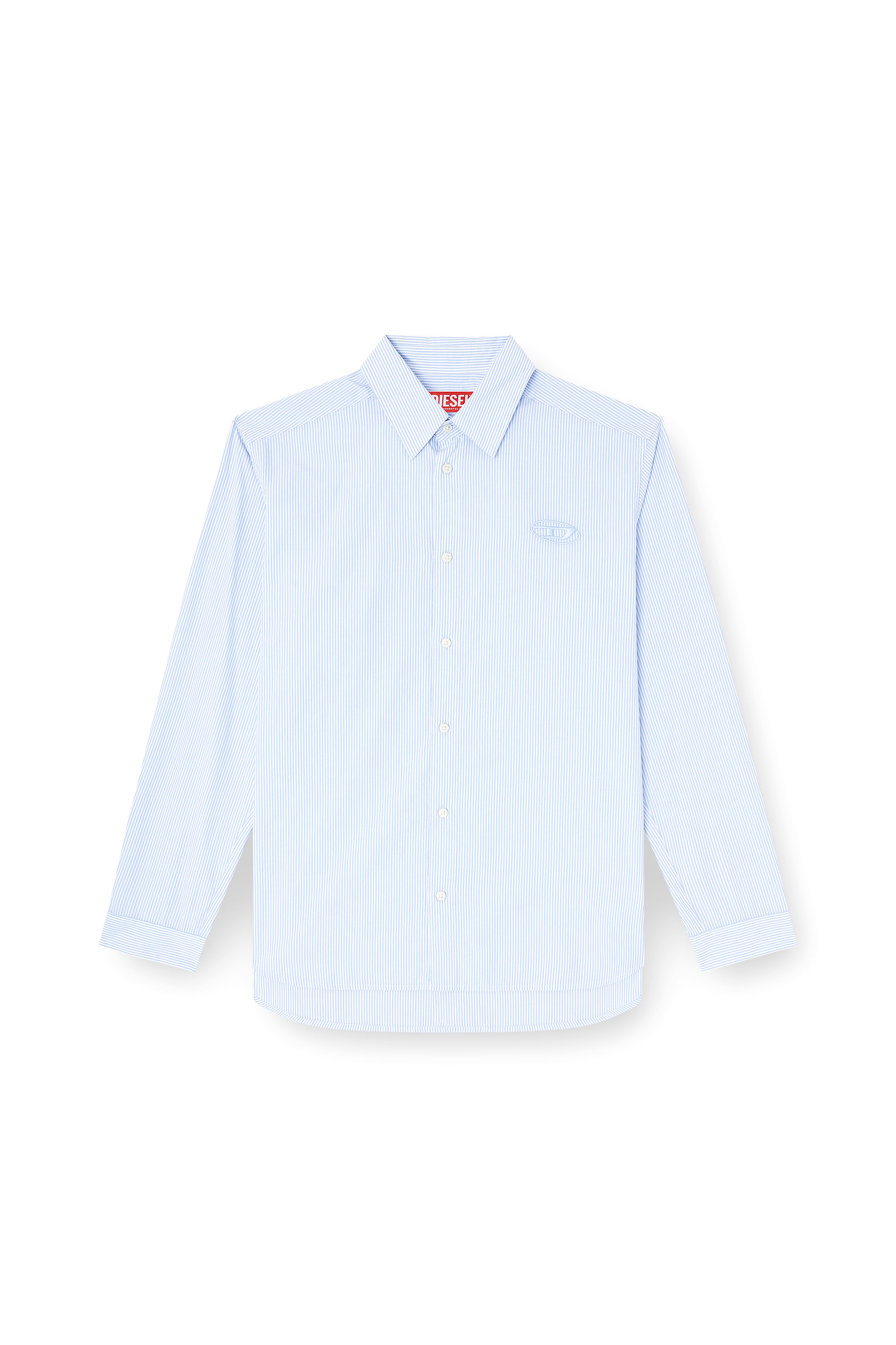 Diesel - S-SIMPLY-BKBZ, Male's シャツ in ブルー/ホワイト - 2