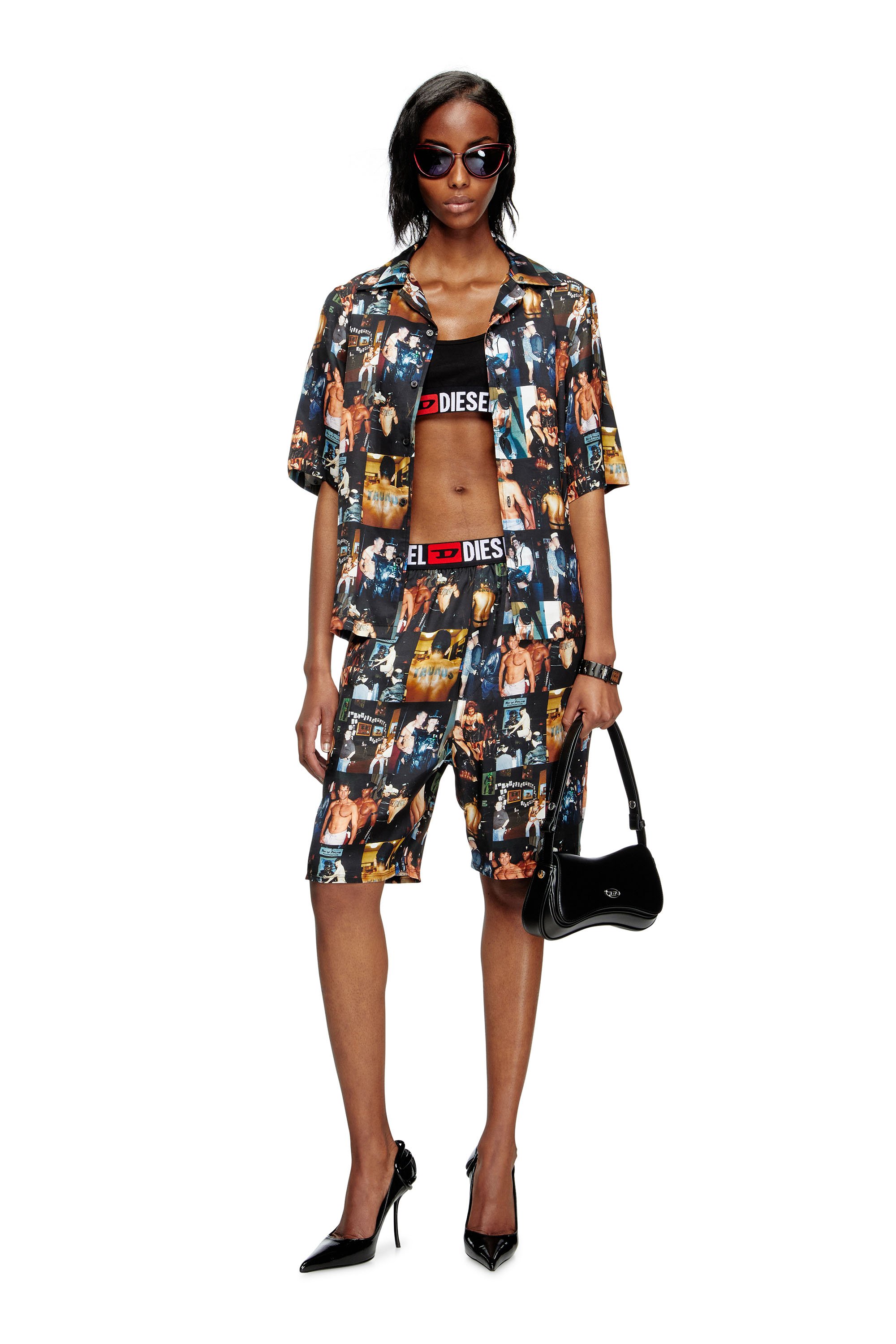 Diesel - PR-P-TOLL-SHOR-TOM25, Unisex's Shorts with graphic prints in ブラック - 4