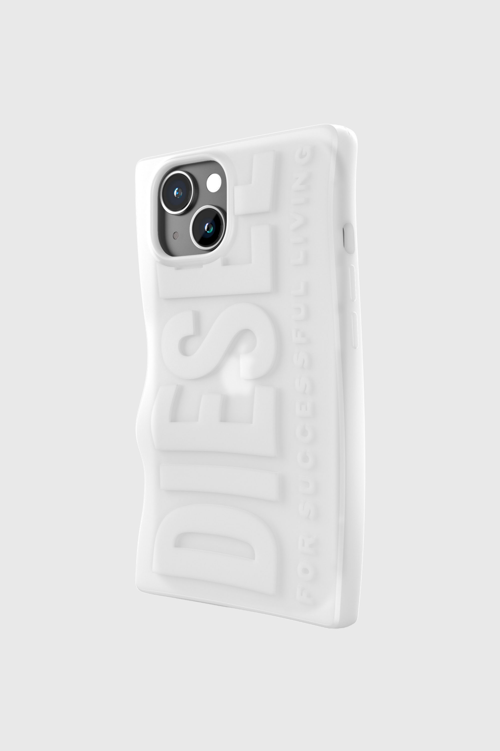 Diesel - 54123 MOULDED CASE, Unisex's iPhone 15 シリコンケース in ホワイト - 3
