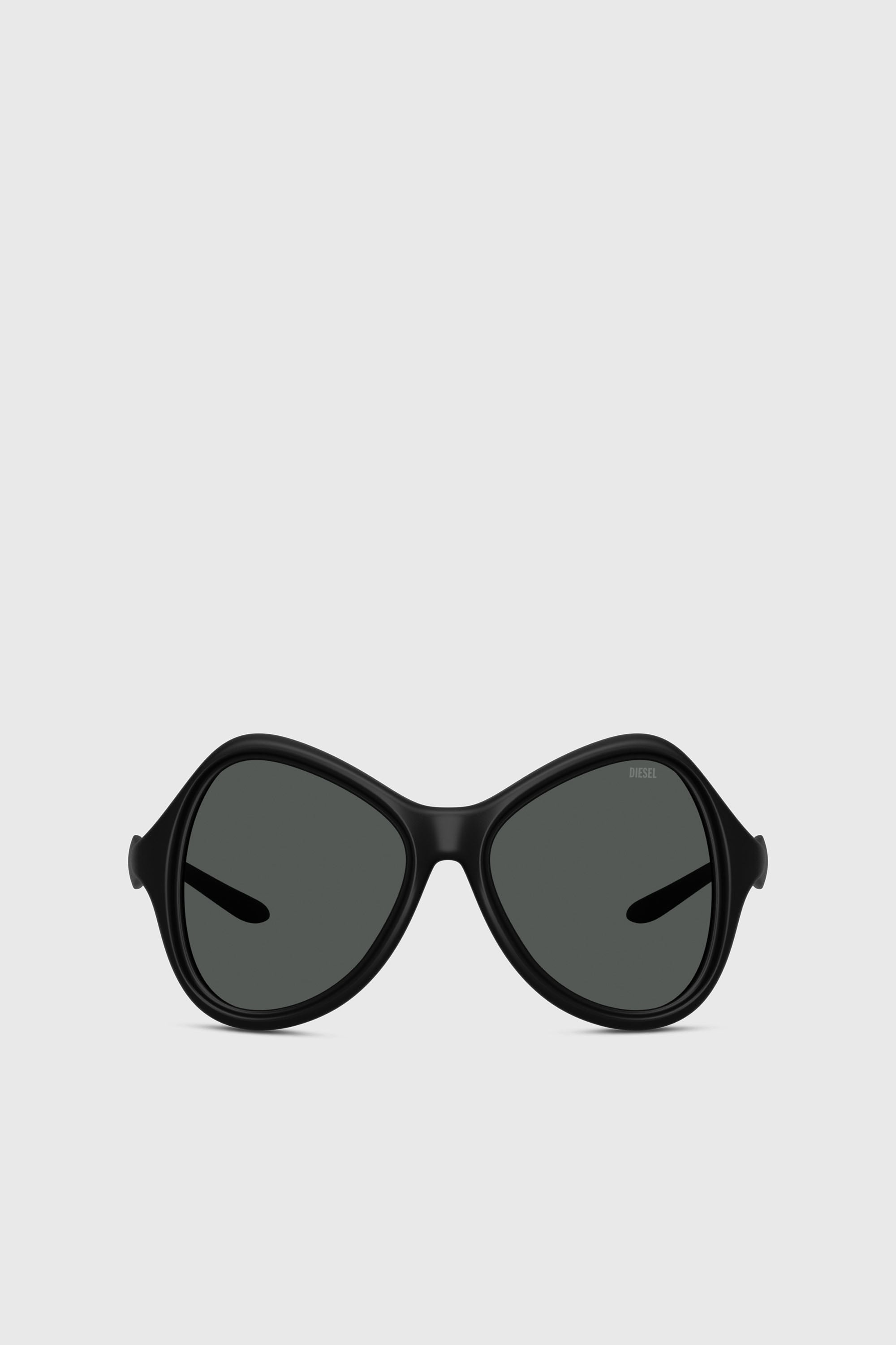 Diesel - 0DL3010U, Unisex's Cat-eye style sunglasses in ブラック - 2