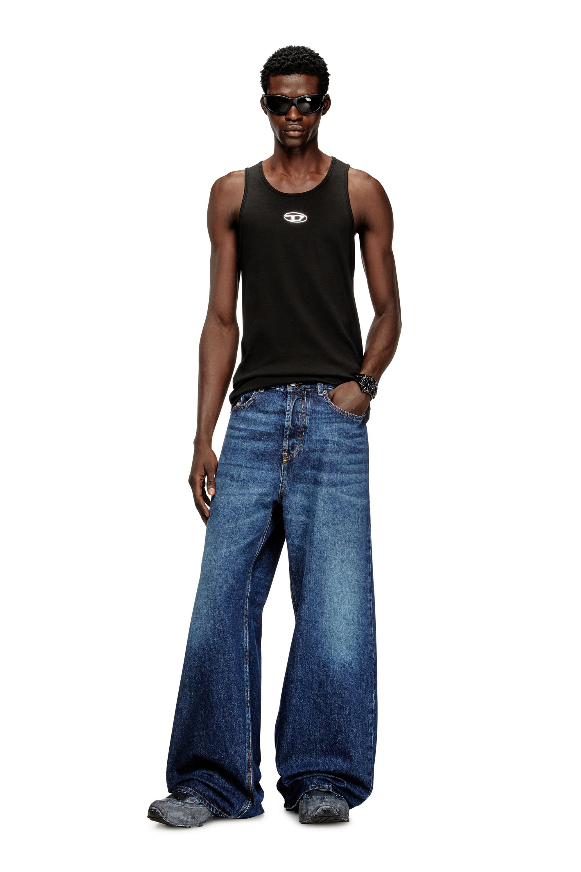 Diesel - T-LIFTY-IOD, Male's タンクトップ in ブラック - 2