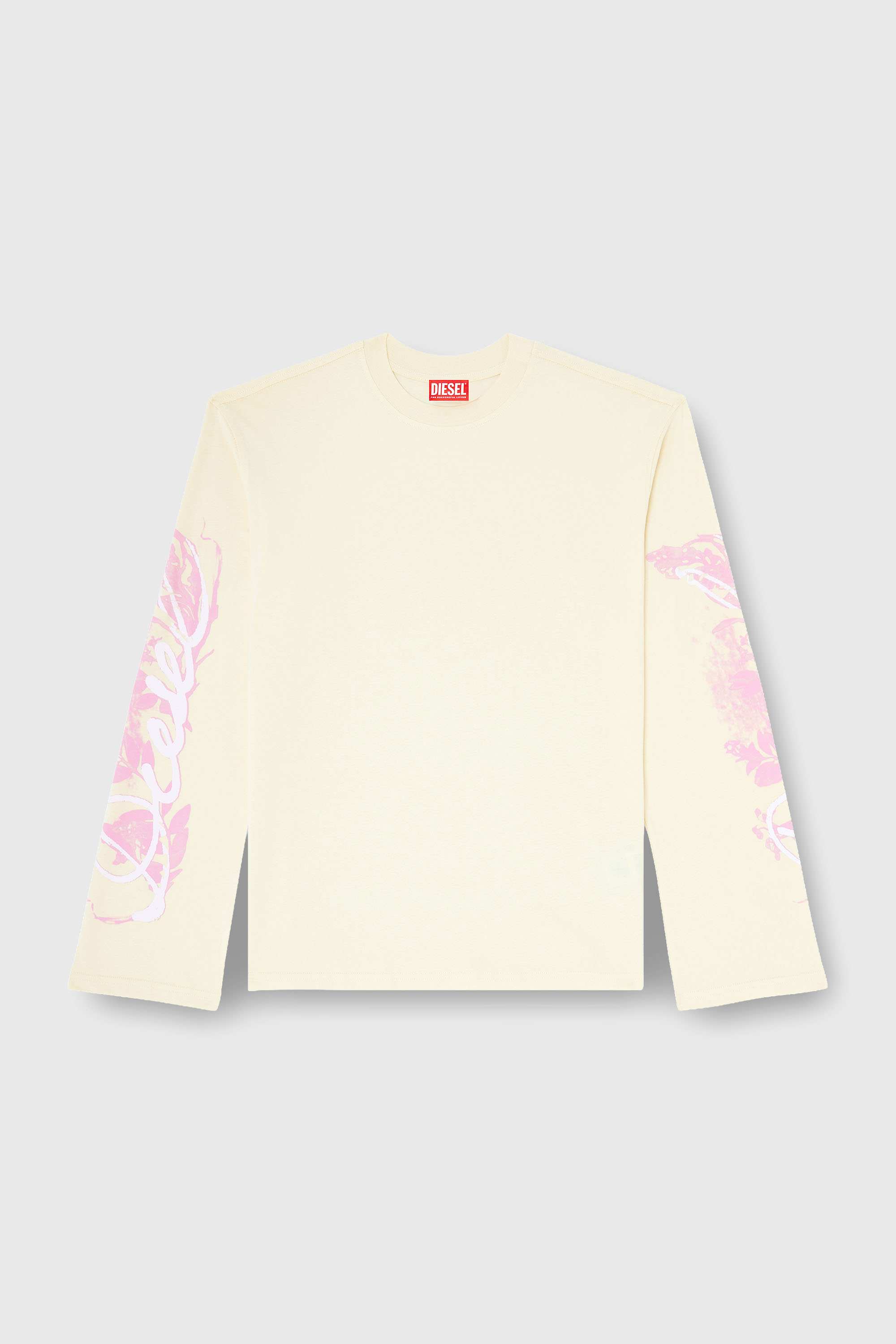 Diesel - T-HILARY-LS-AA3, Female's 長袖Tシャツ in イエロー - 2