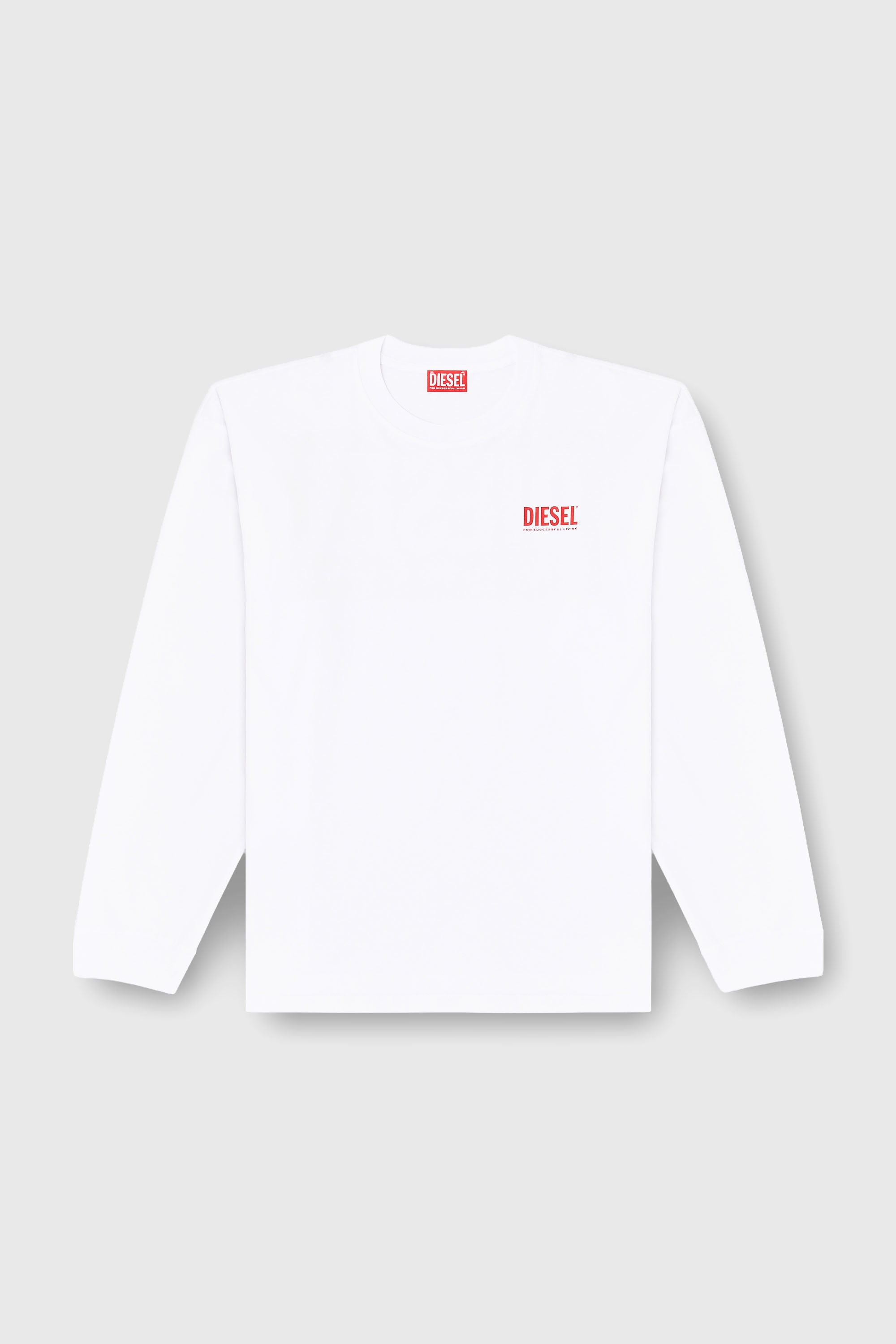 Diesel - T-BOXT-LS-BISK, Male's 長袖Tシャツ in ホワイト - 2