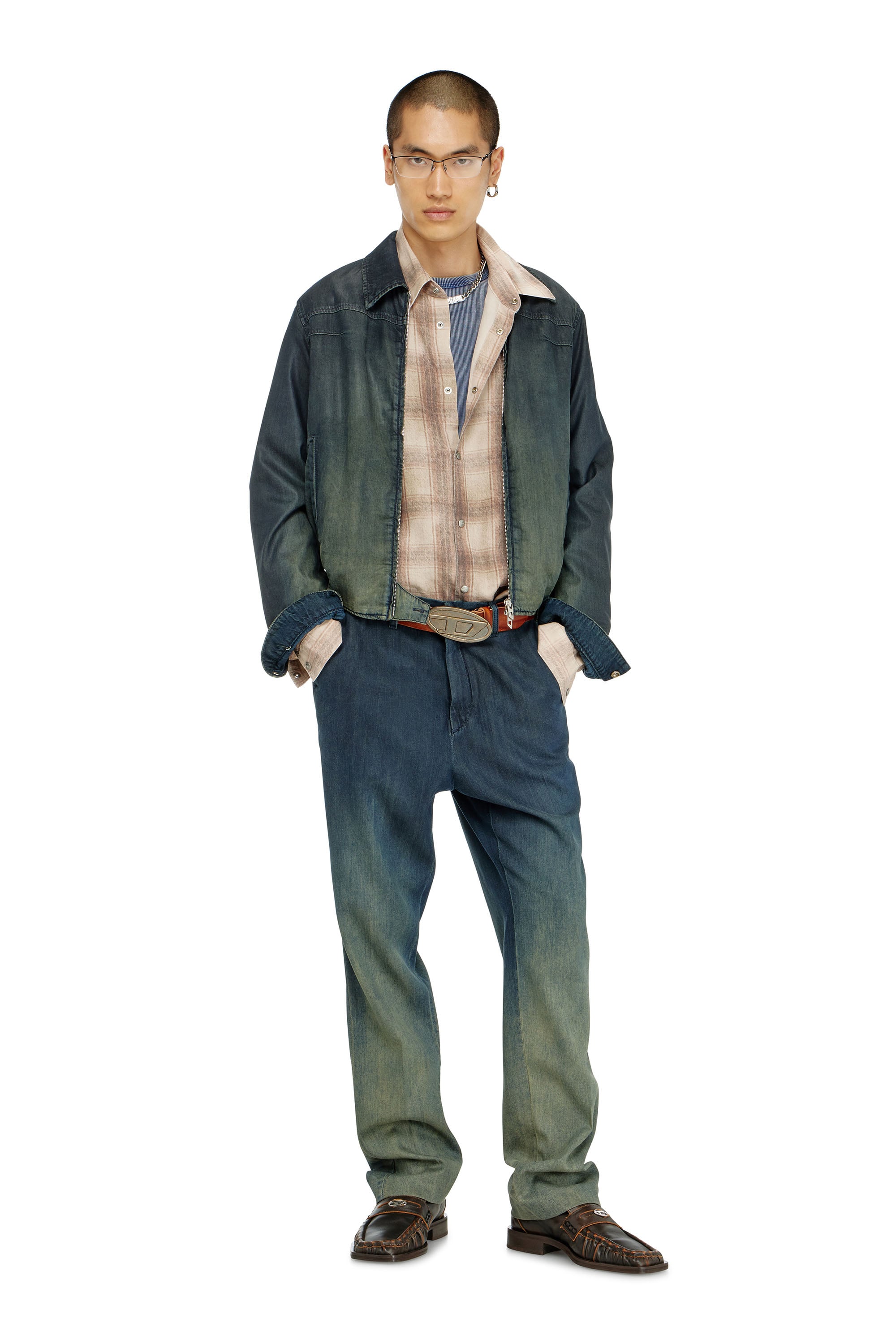 Diesel - Male's Regular Jeans D-Tylor 068YD, ダークブルー - 1