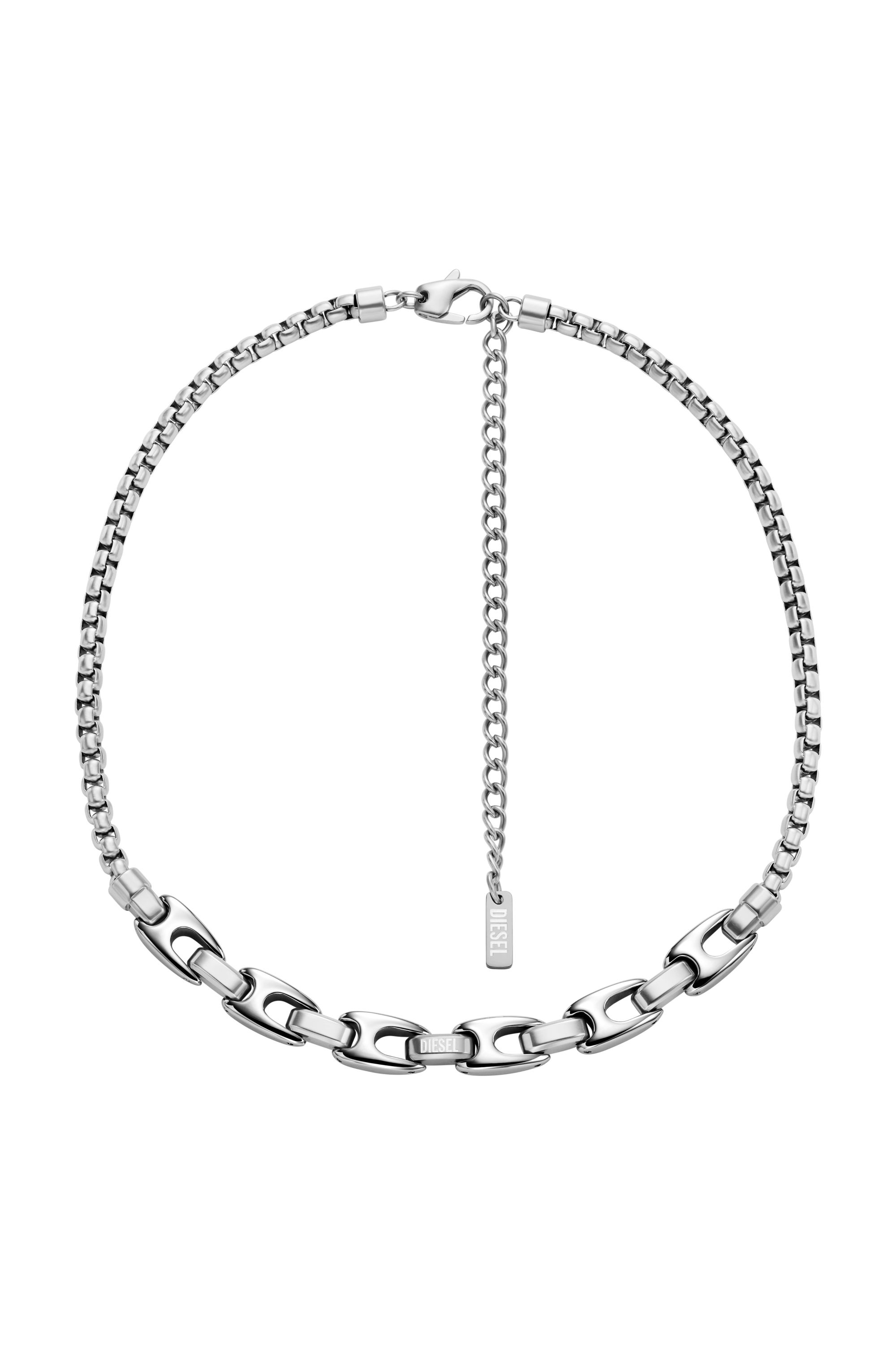 Diesel - DX1650040 JEWELLERY, Unisex's Stainless steel chain necklace in シルバー - 1