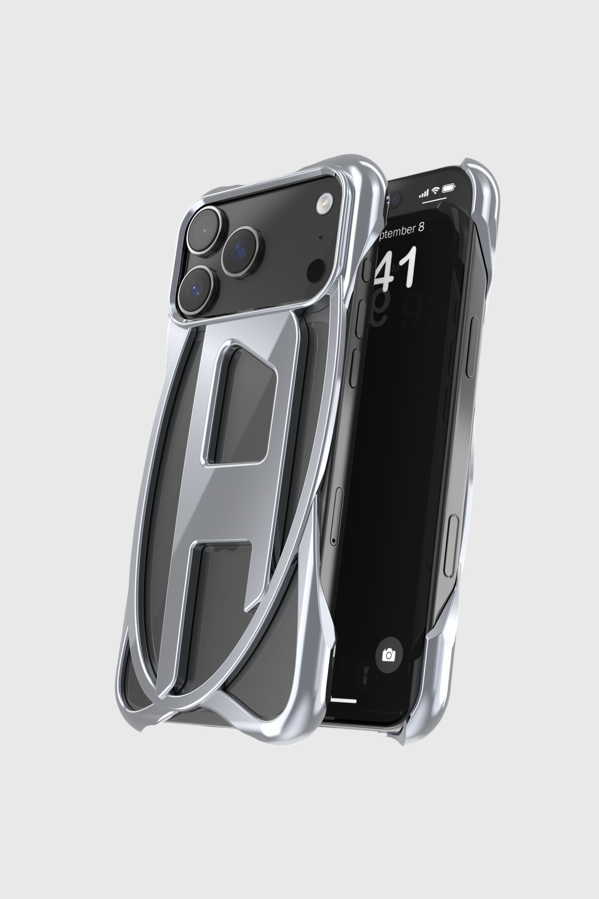 60446 D FRAME CASE IPHONE 17 PRO MAX｜グレー｜ウィメンズ｜DIESEL