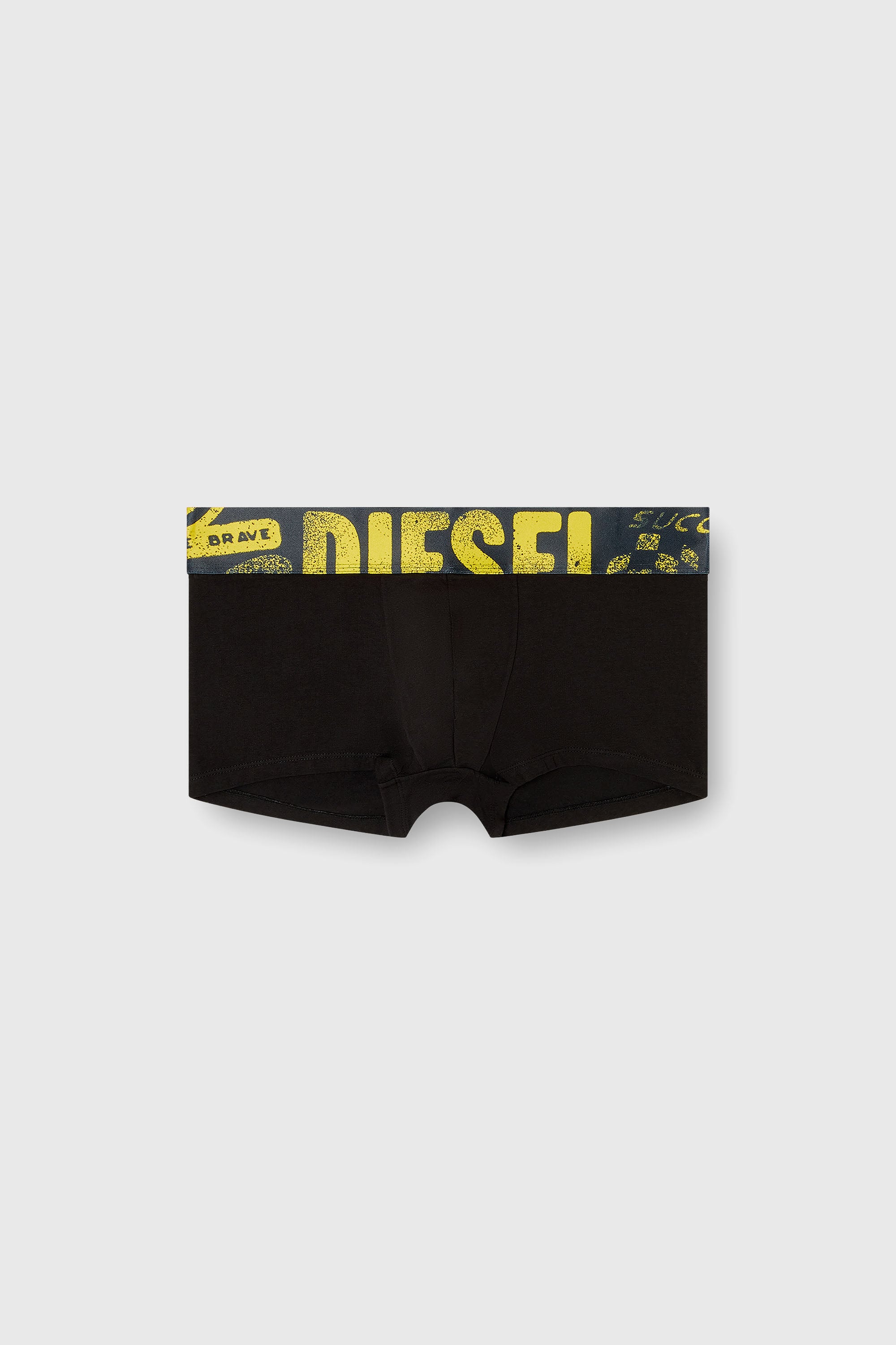 Diesel - DAMIEN-D-POP-55, Male's ボクサーパンツ in ブラック/イエロー - 2