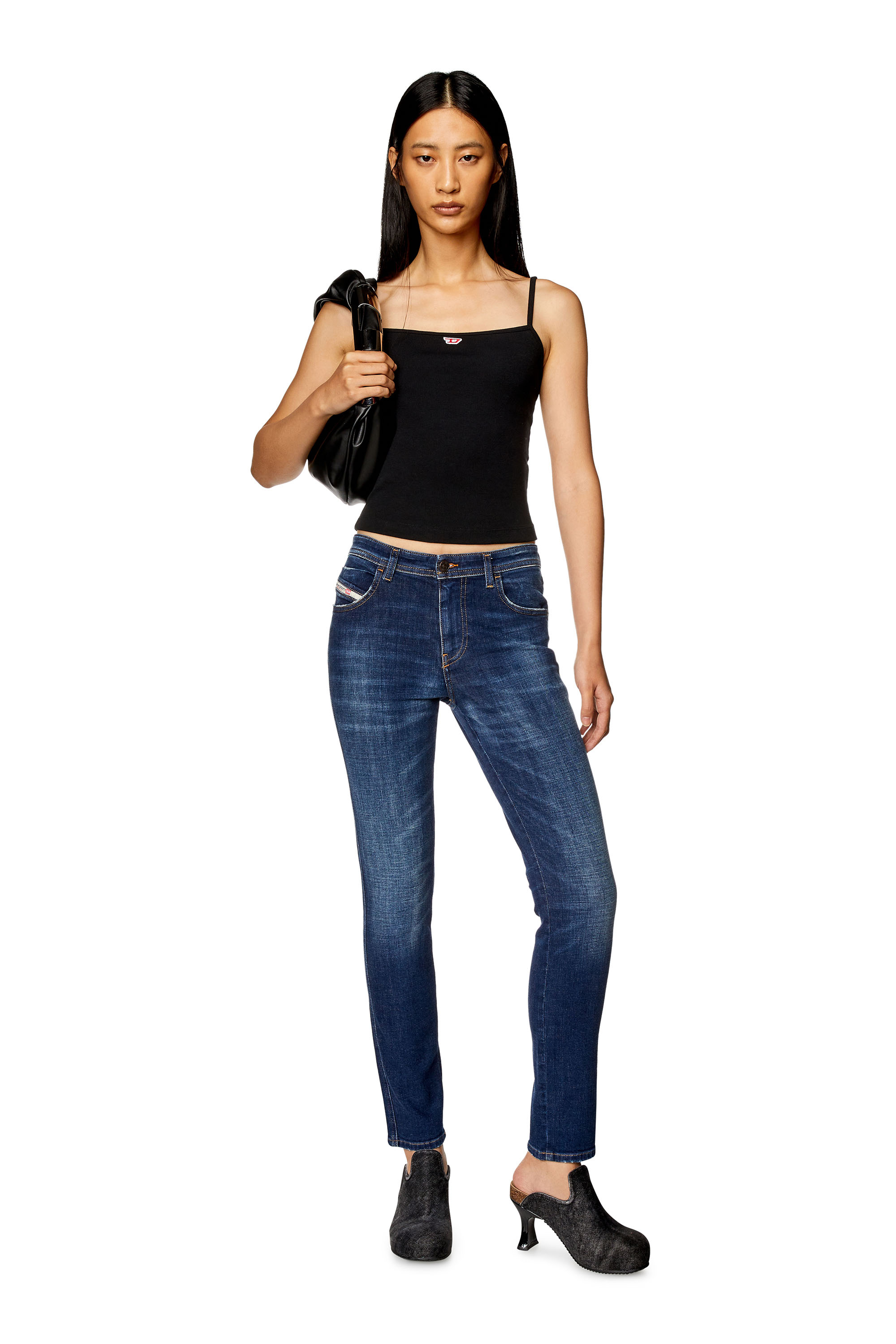 Diesel - Skinny Jeans 2015 Babhila 09H64, ダークブルー - Image 1