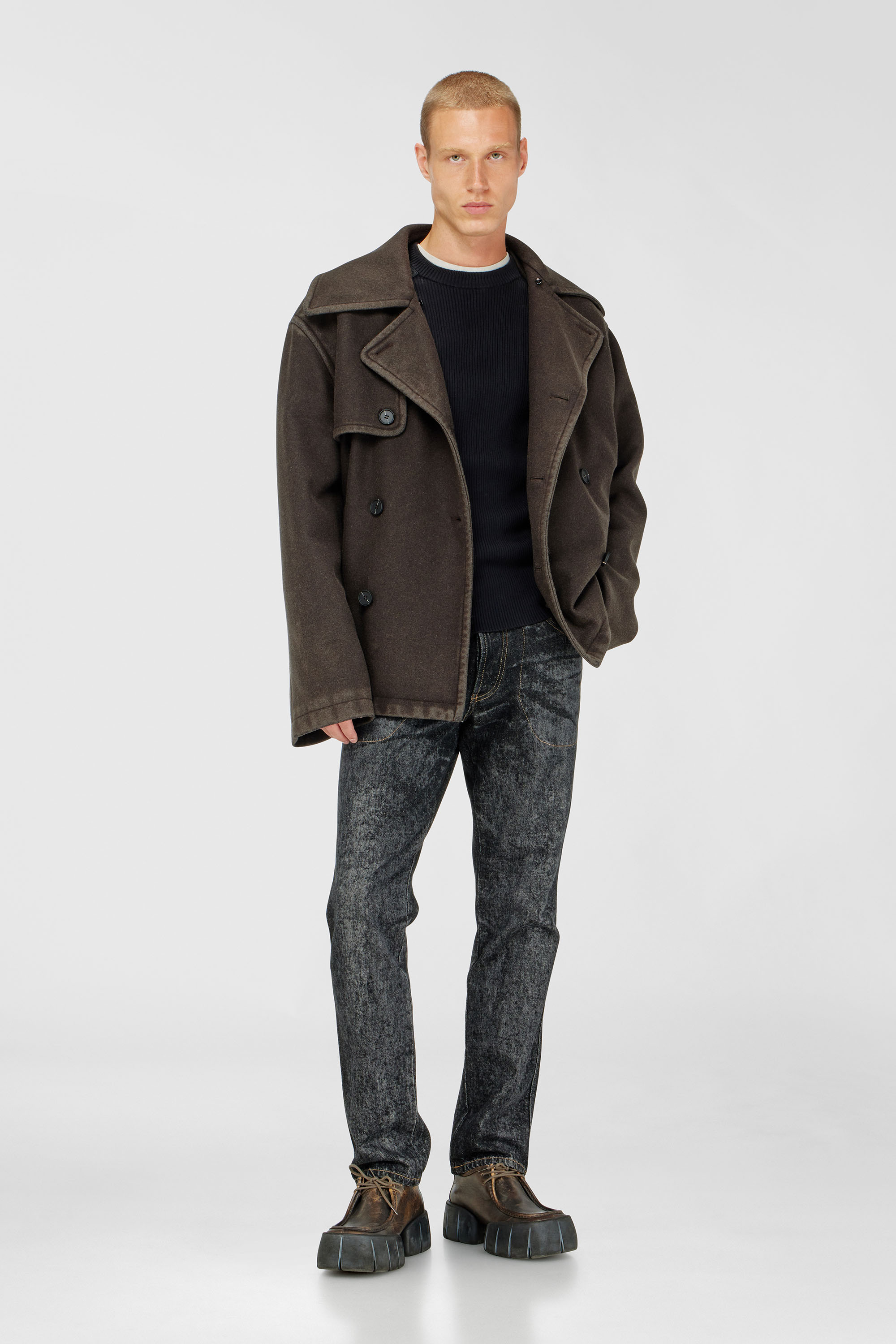 Diesel - K-MARTIN, Male's プルオーバーニット in ブラック - 1