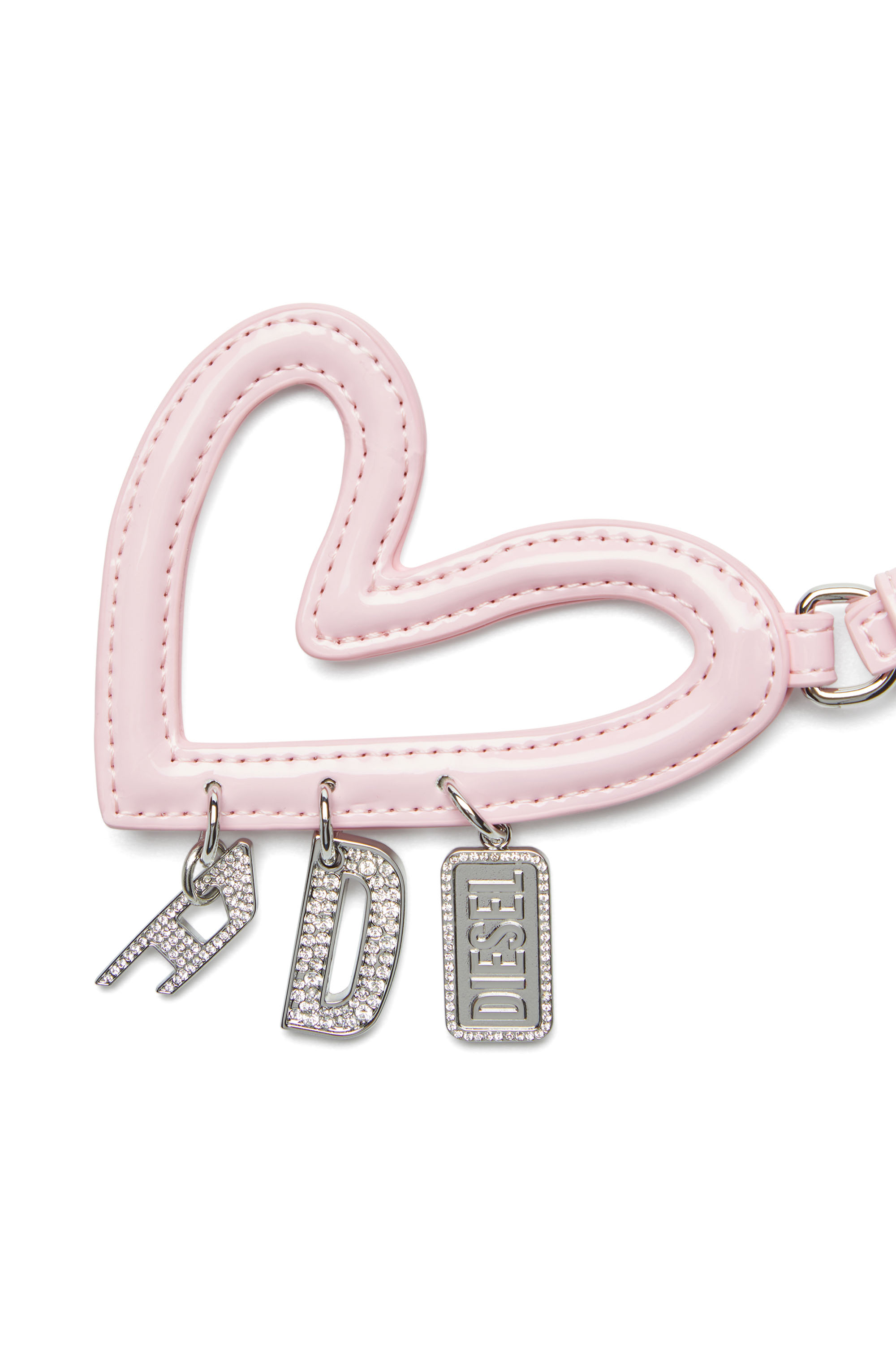 Diesel - MULTI II, Female's Heart charm with glossy finish in ピンク / ホワイト - 3