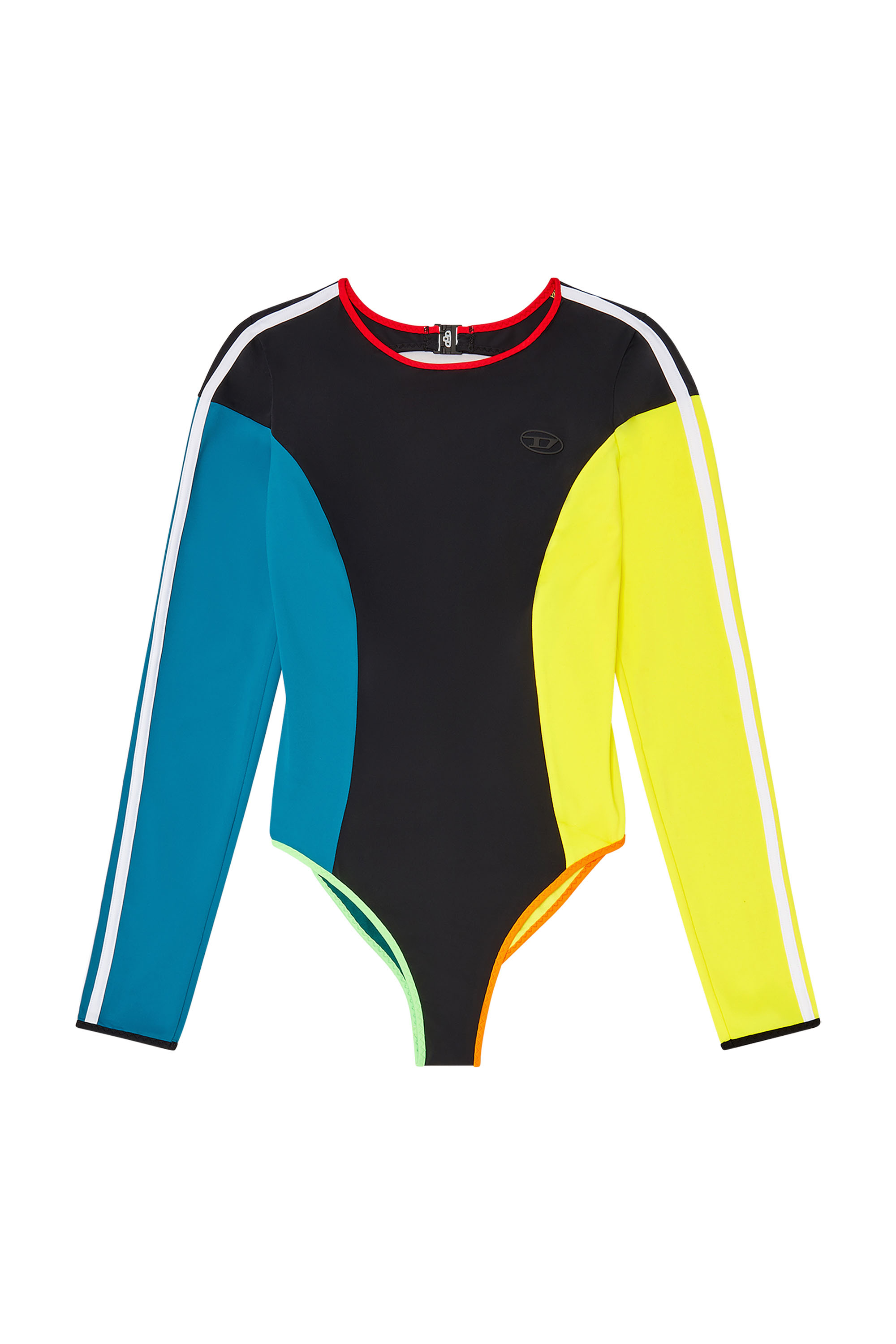 Diesel - LIVIA-D-POP, Female's Swimsuit with long sleeves and open back in マルチカラー - 4