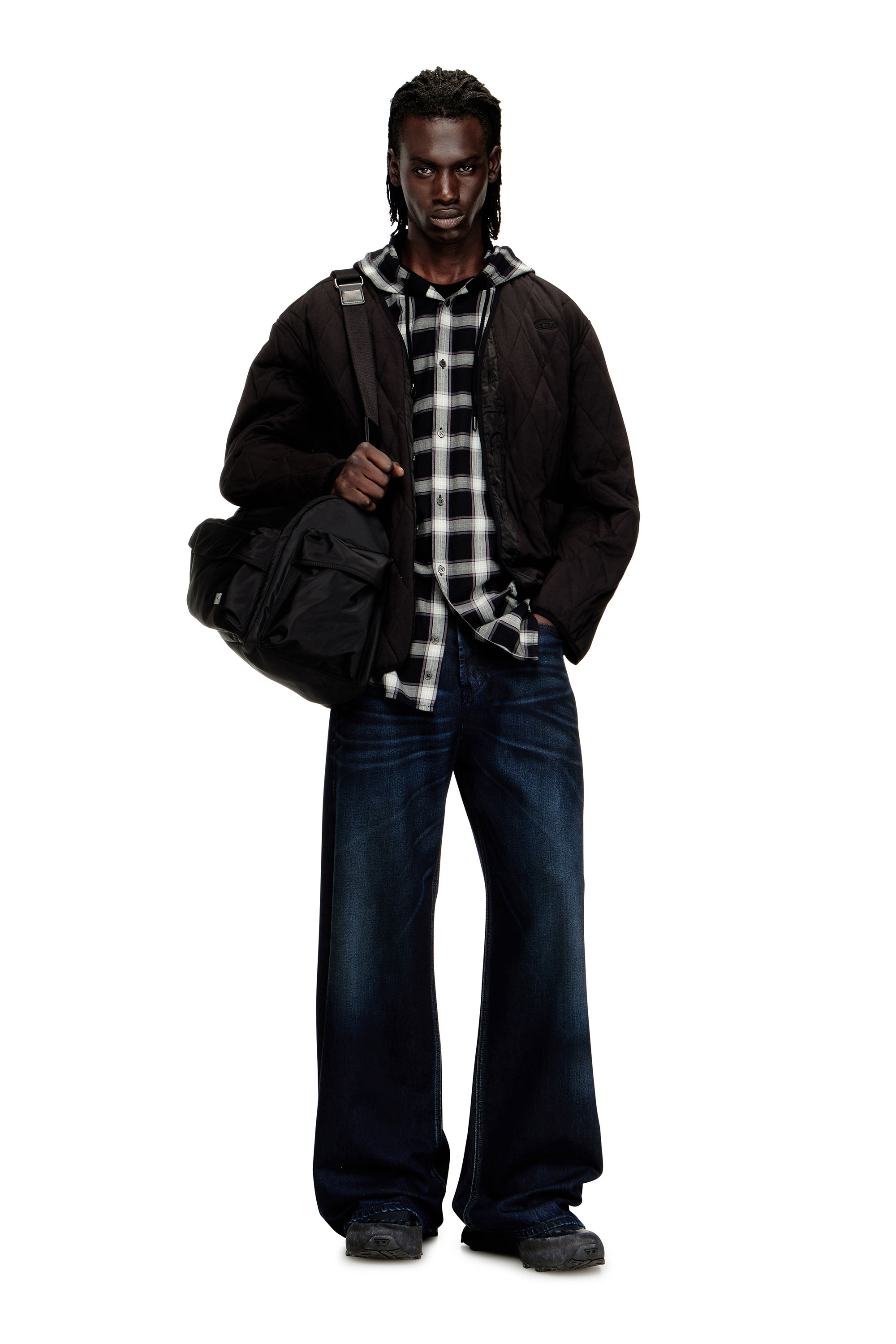 Diesel - S-BOYS, Male's キルティングジャケット in ブラウン - 1