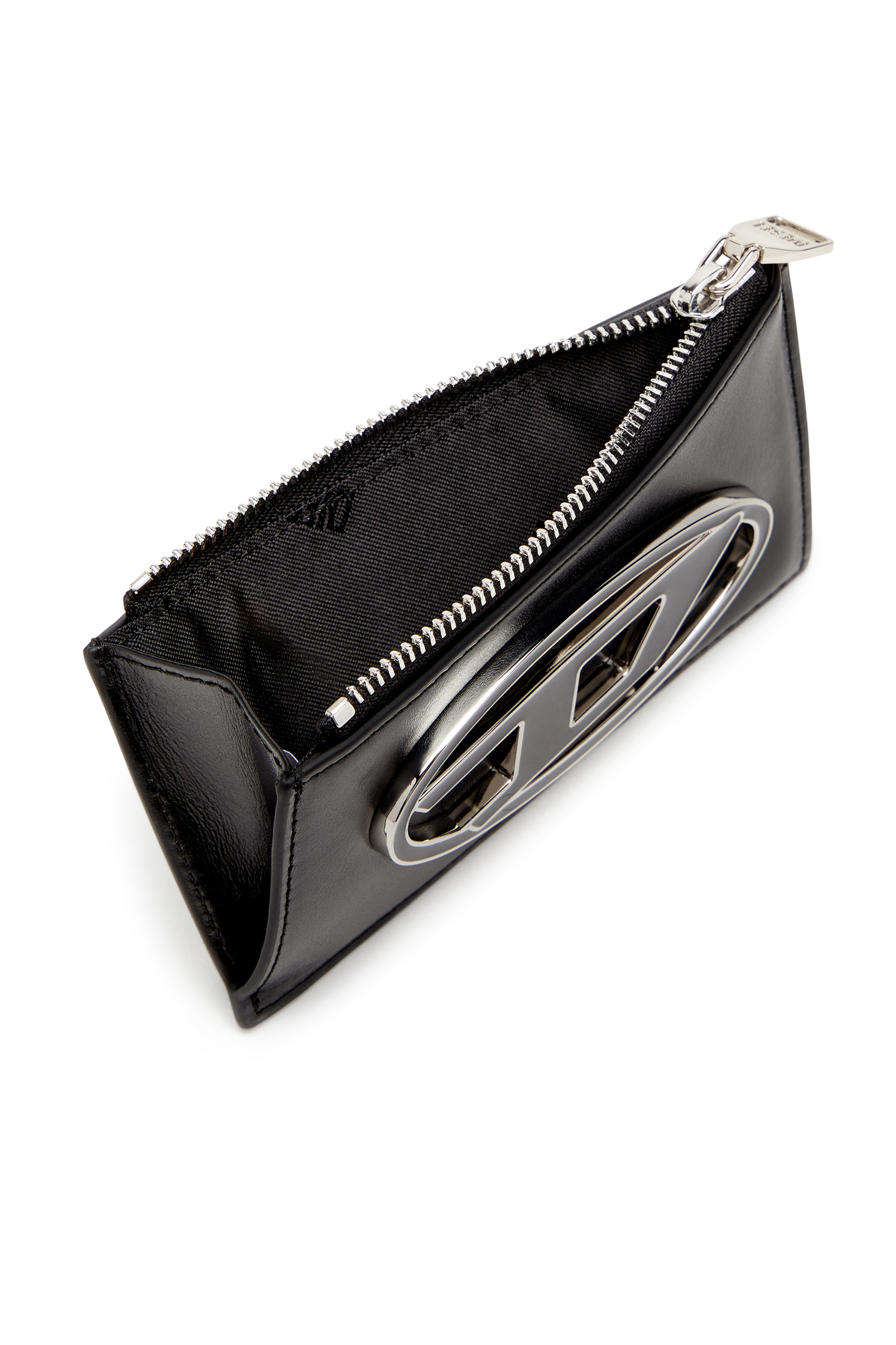 Diesel - 1DR CARD HOLDER III, Female's Flat card holder in nappa leather in ブラック - 3