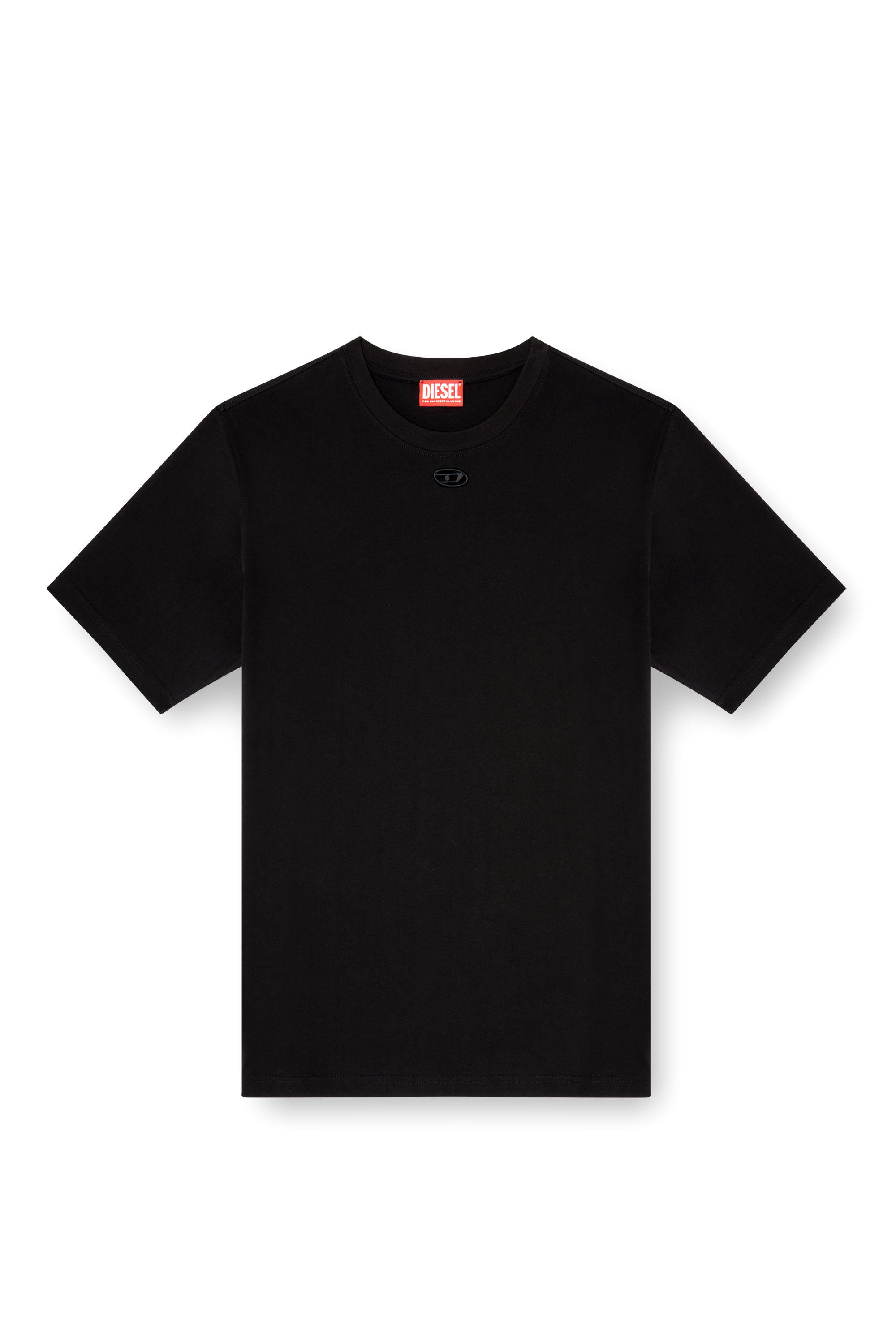 Diesel - T-ADJUST-MAREY, Male's T-shirt with cut-out Oval D in ブラック - 3