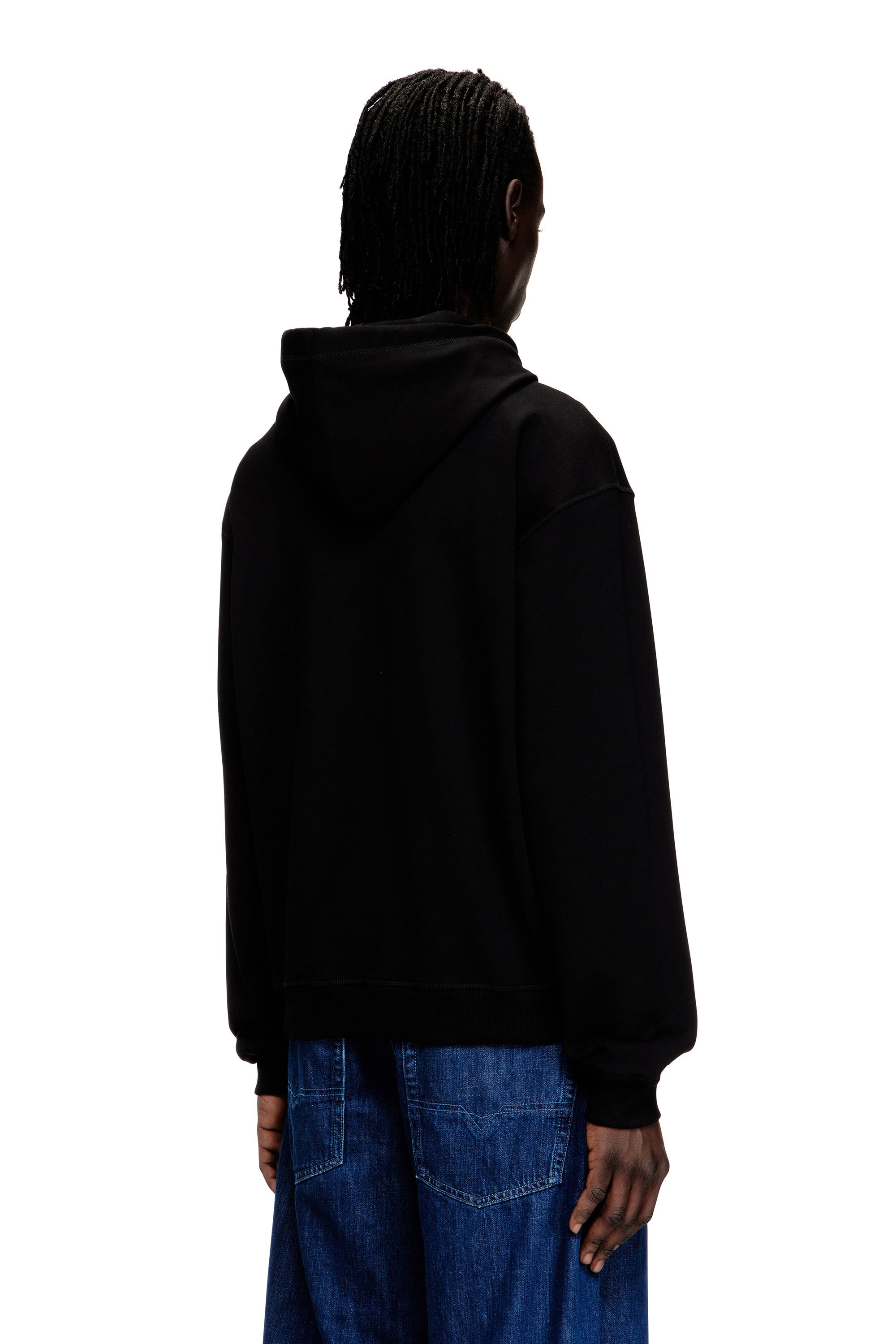 Diesel - SV-S-NORM-HOOD-CHER, Unisex's Hoodie in cotton with cherry graphic in ブラック - 4