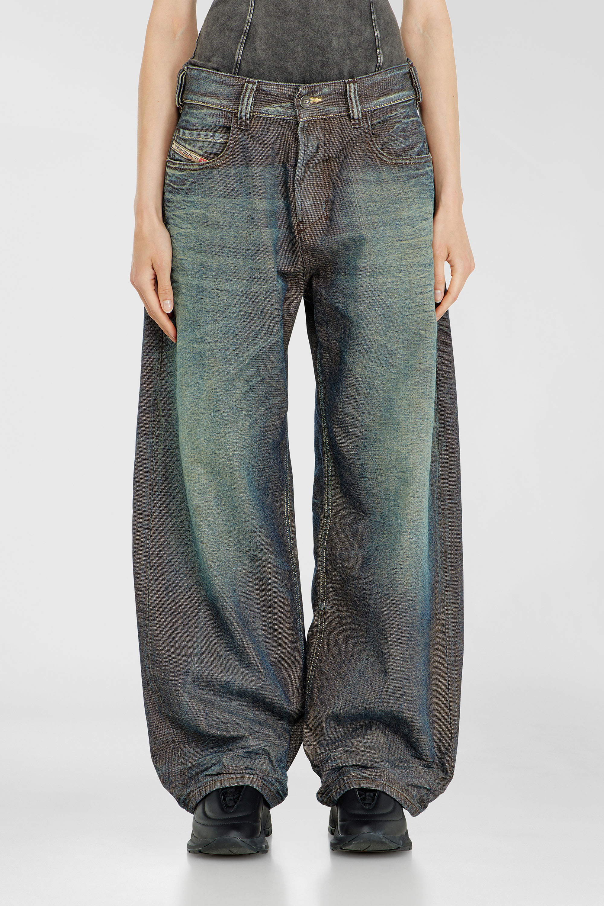 Diesel - Unisex's Relaxed Jeans 1997 D-Enim-M 007EM, ダークブルー - 6