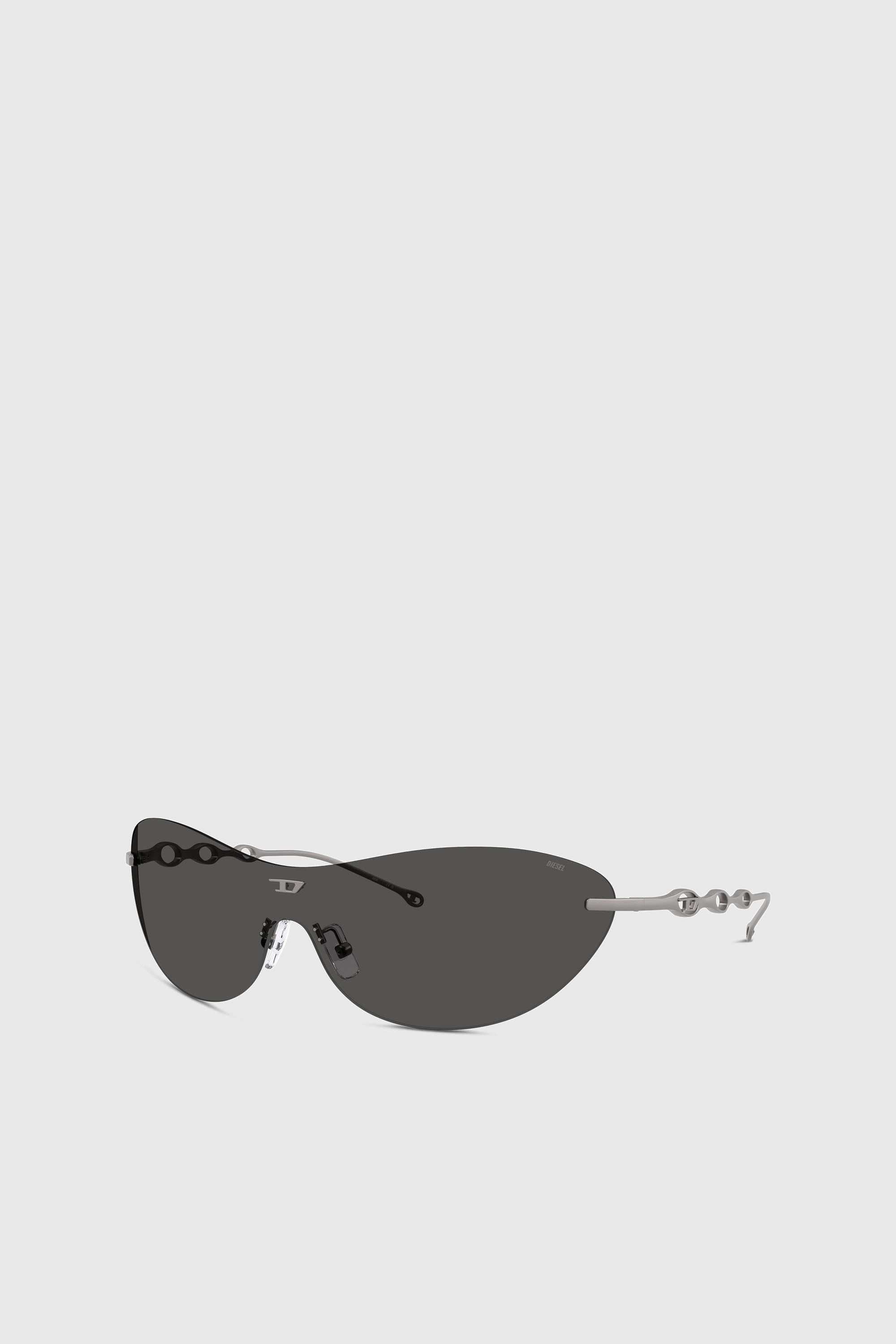 Diesel - 0DL1006 SIZE 35, Unisex's Iconic oval sunglasses in ダークグレー - 1
