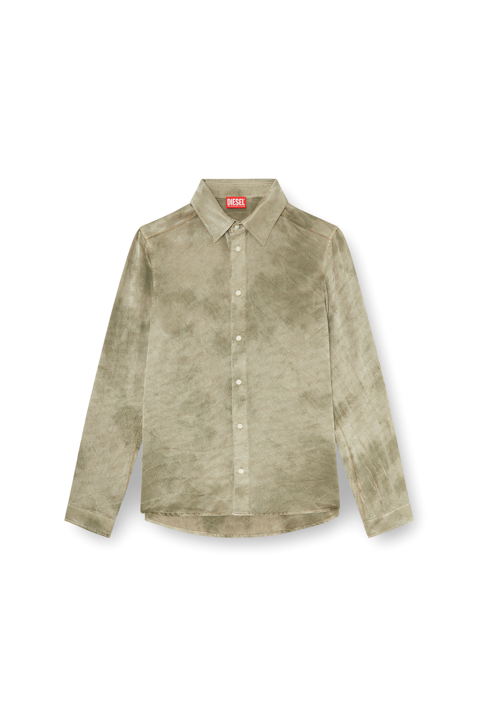 Diesel - S-KISSY-HNBW, Male's シャツ in ライトブラウン - 2