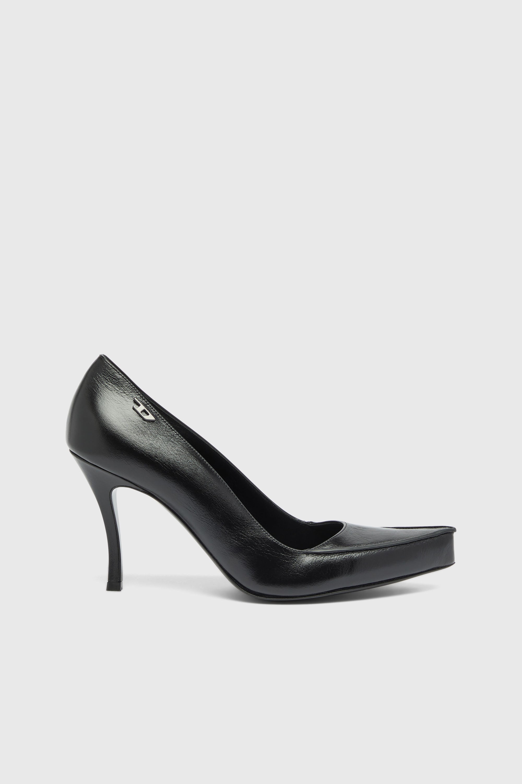 Diesel - D-LUCETTE-90-PUMP D, Female's D-Lucette-Pumps in leather in ブラック - 1