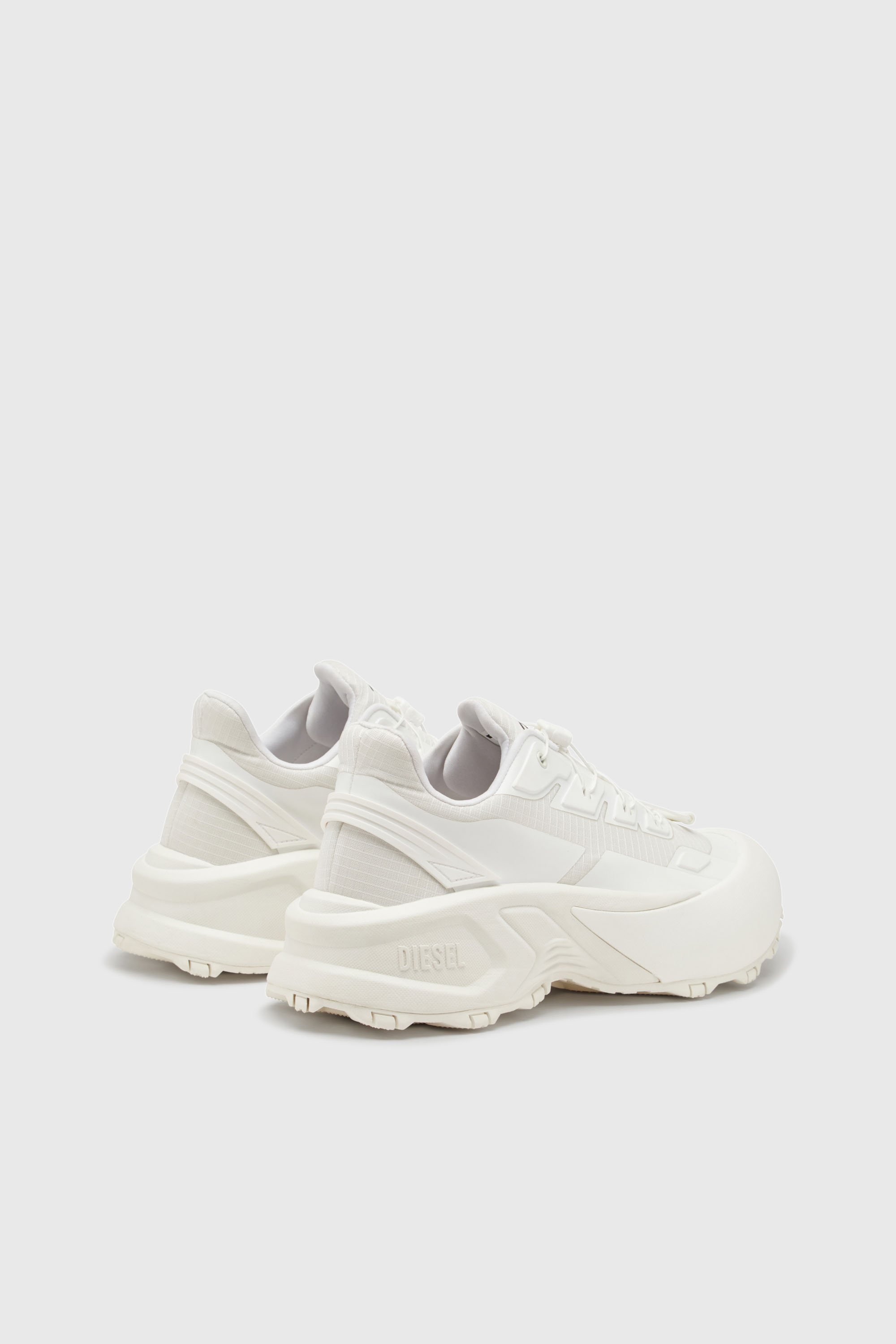 Diesel - D-CAGE RUNNER, Male's D-Cage Runner-Sneakers in TPU-trimmed ripstop in ホワイト - 4