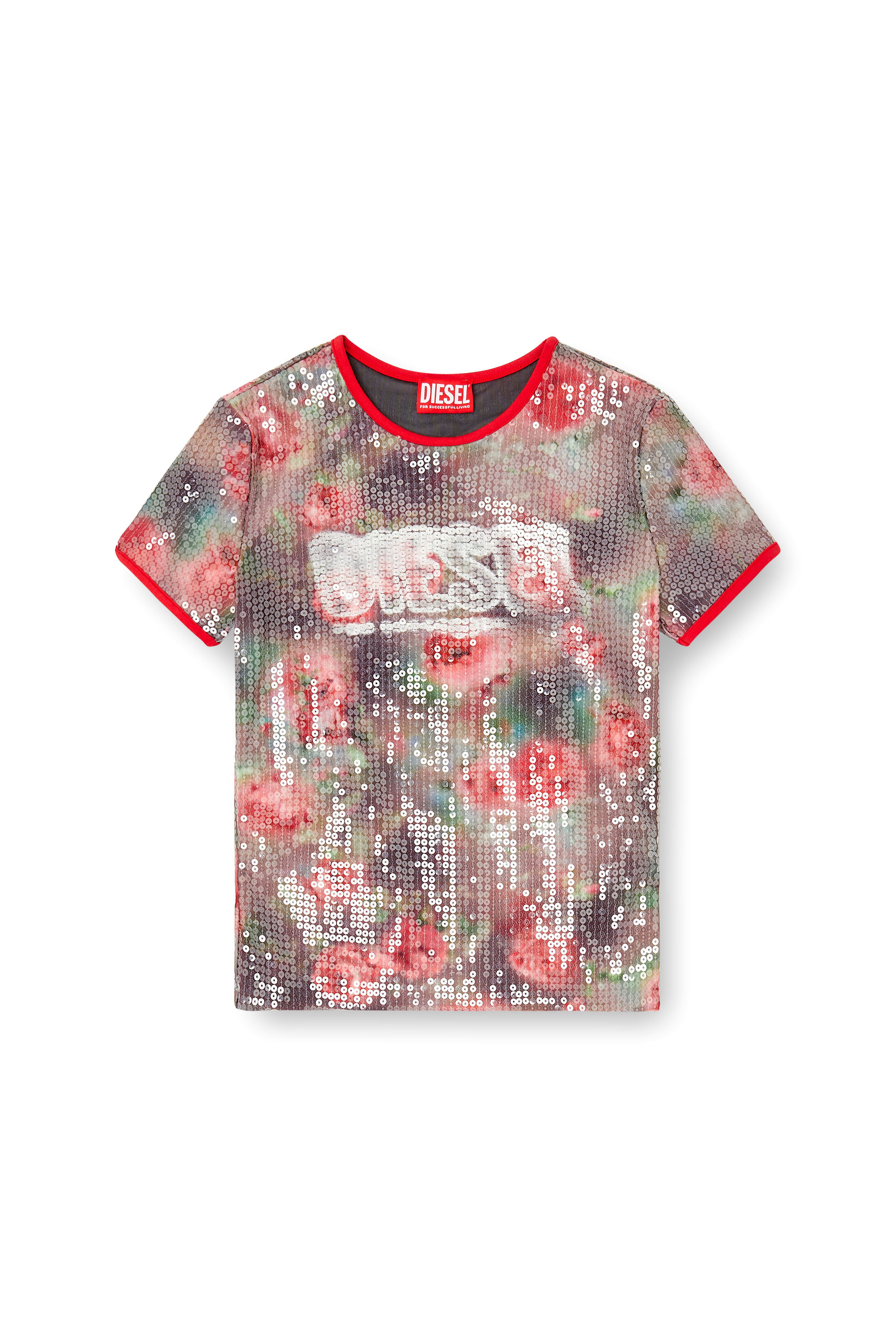 Diesel - T-UNKYEL, Female's 半袖トップ in ブラウン/グリーン - 2