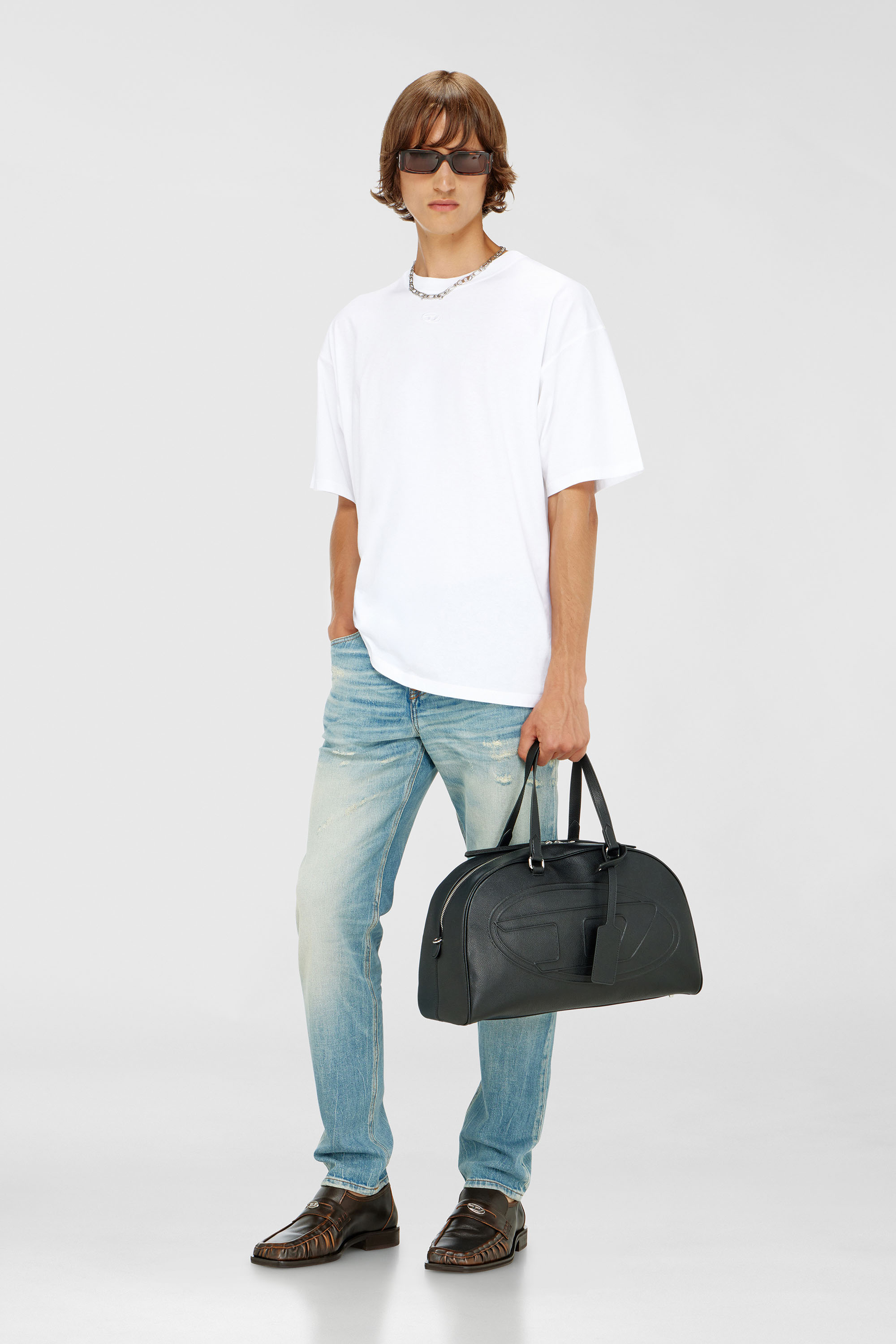 Diesel - T-LUCIEN-IHBI, Male's Tシャツ in ホワイト - 1