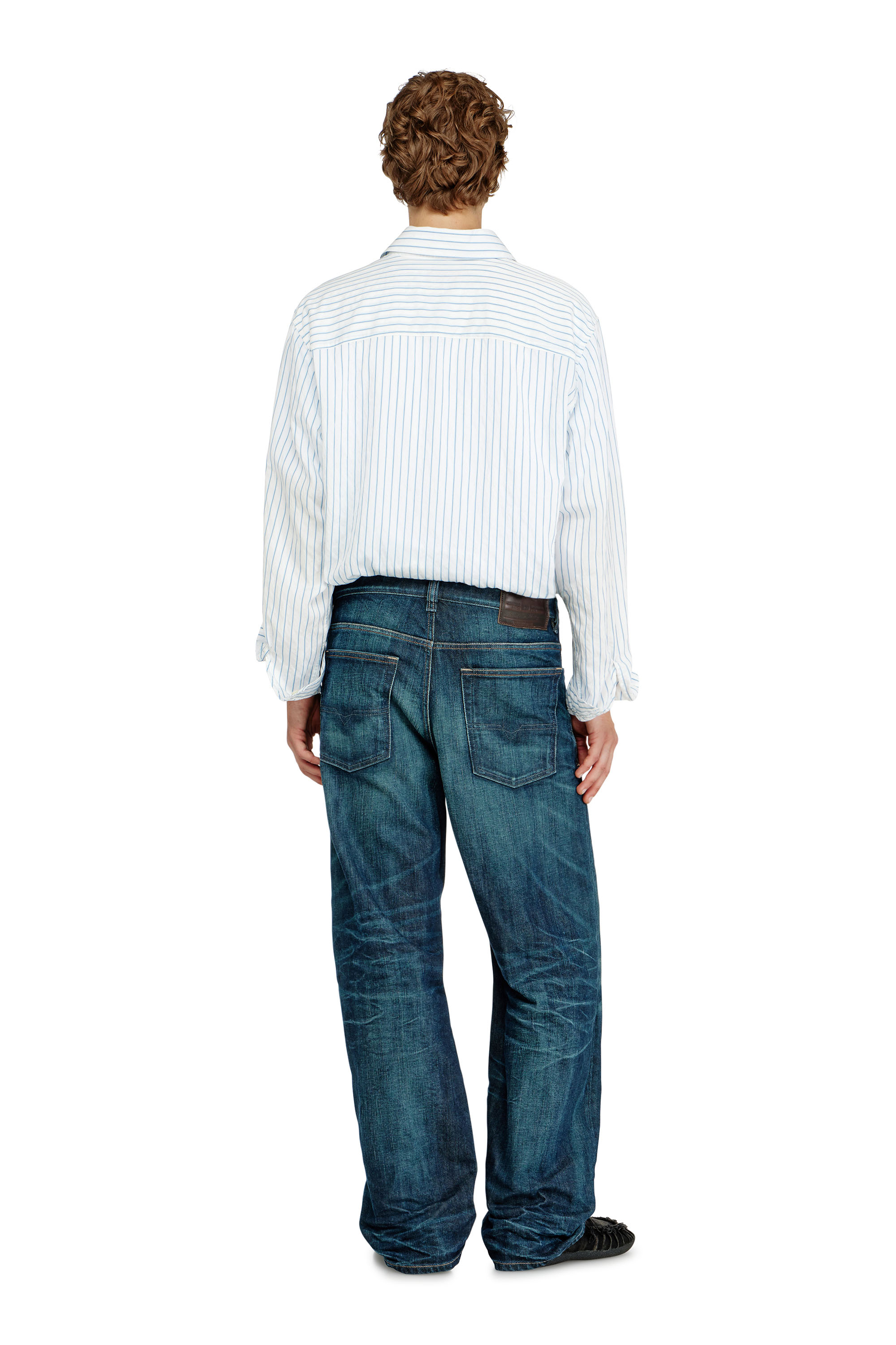 Diesel - Male's Relaxed Jeans 2001 D-Macro 09Q04, ダークブルー - 3