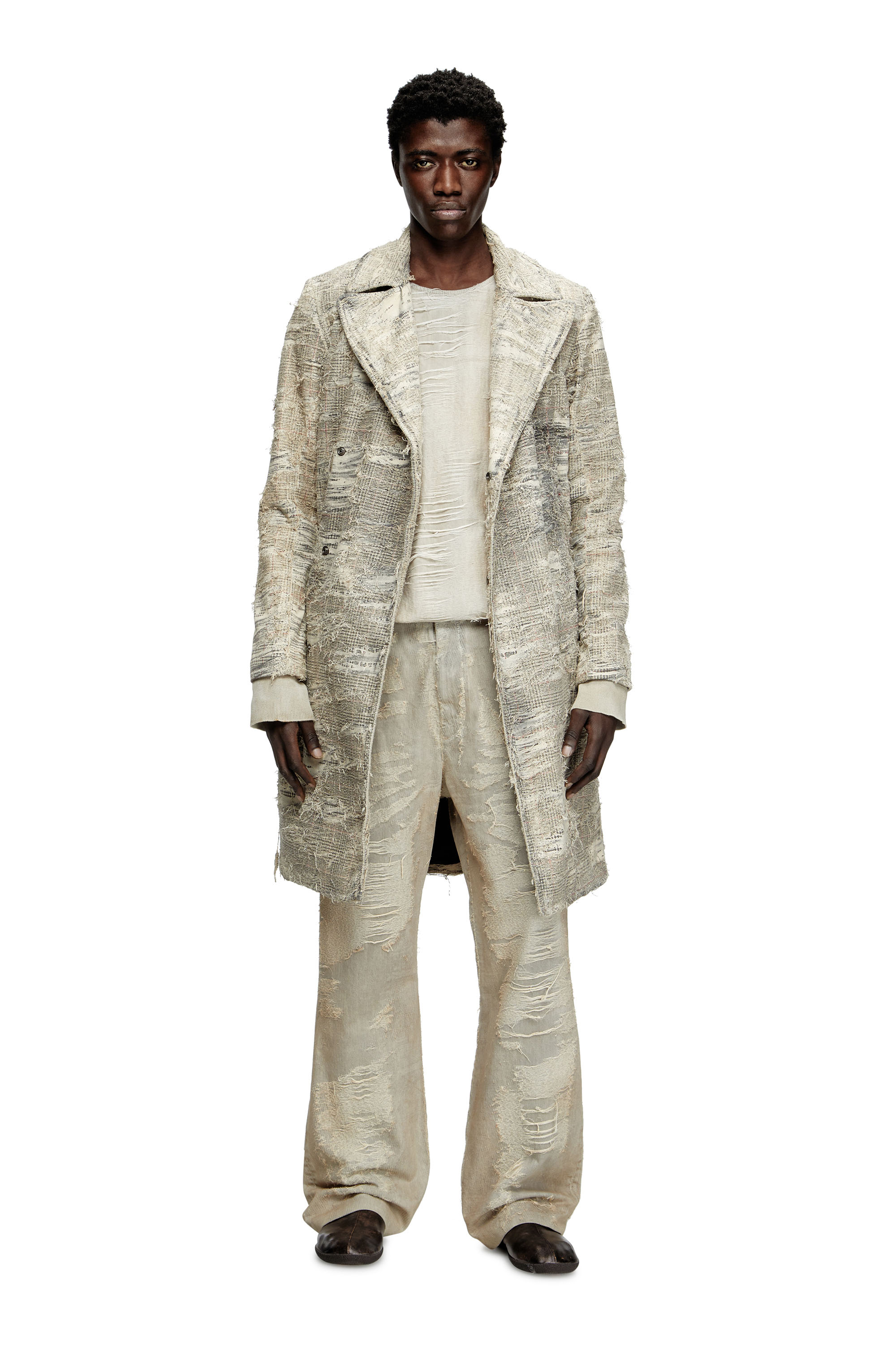 Diesel - Male's Relaxed Jeans D-Boix 007AU, ライトグレー - 1