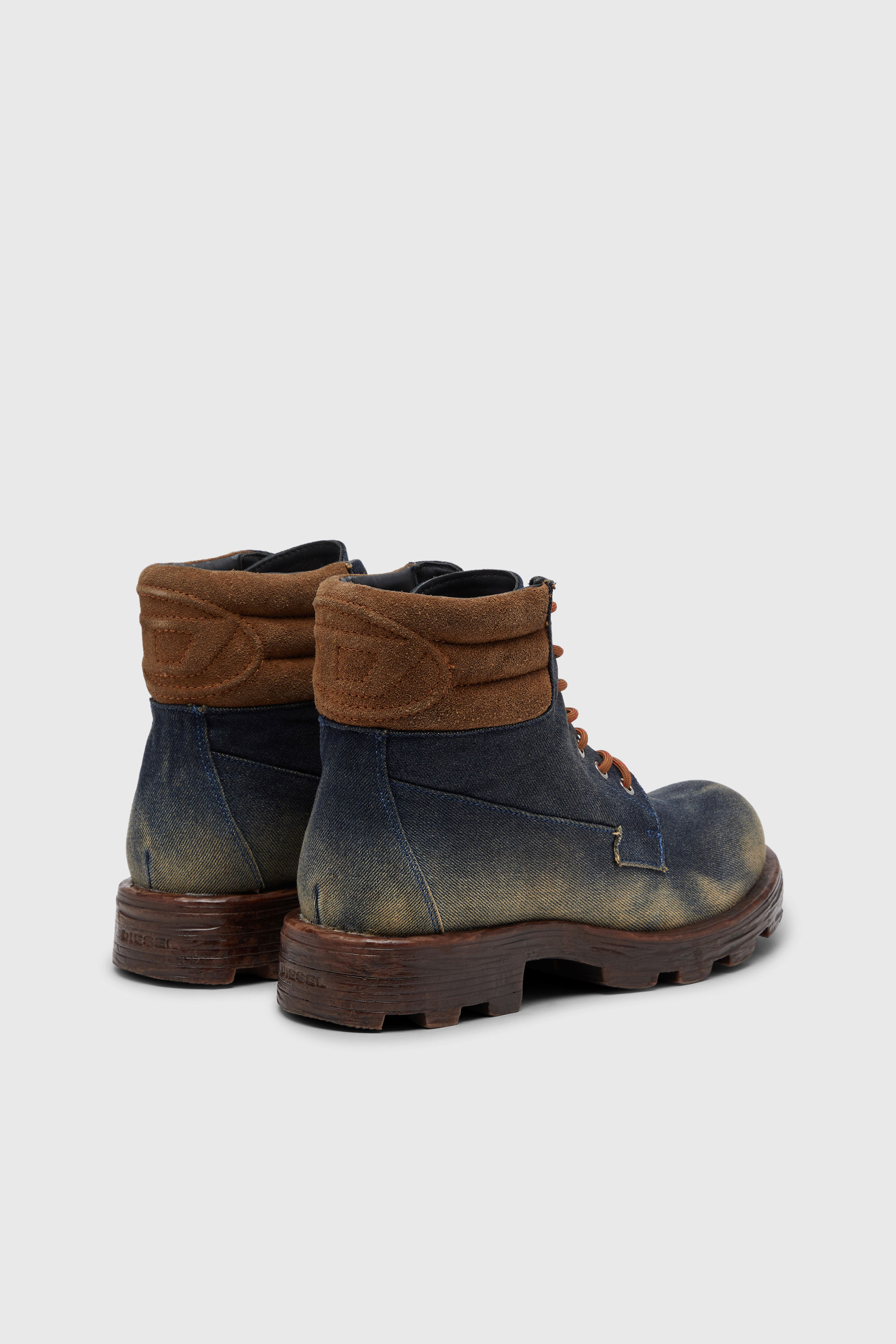 Diesel - D-HAMMER LACE UP W, Female's レースアップブーツ in ダークブルー - 3