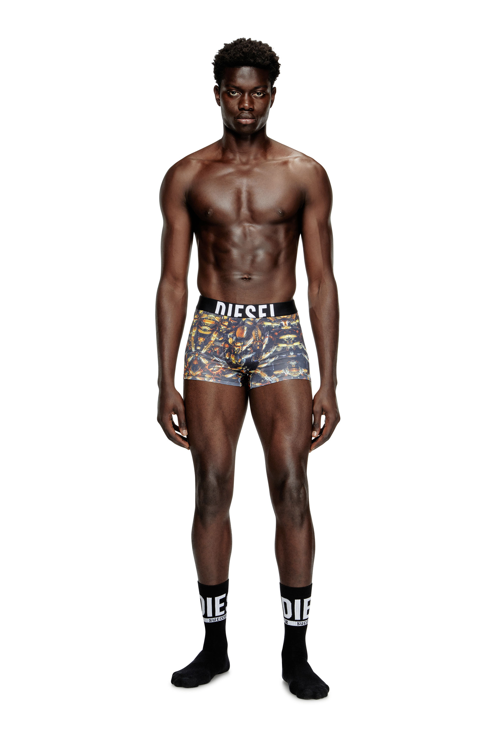 Diesel - DAMIEN-D-POP-40, Male's Boxer briefs with Pop print in ブラック - 1